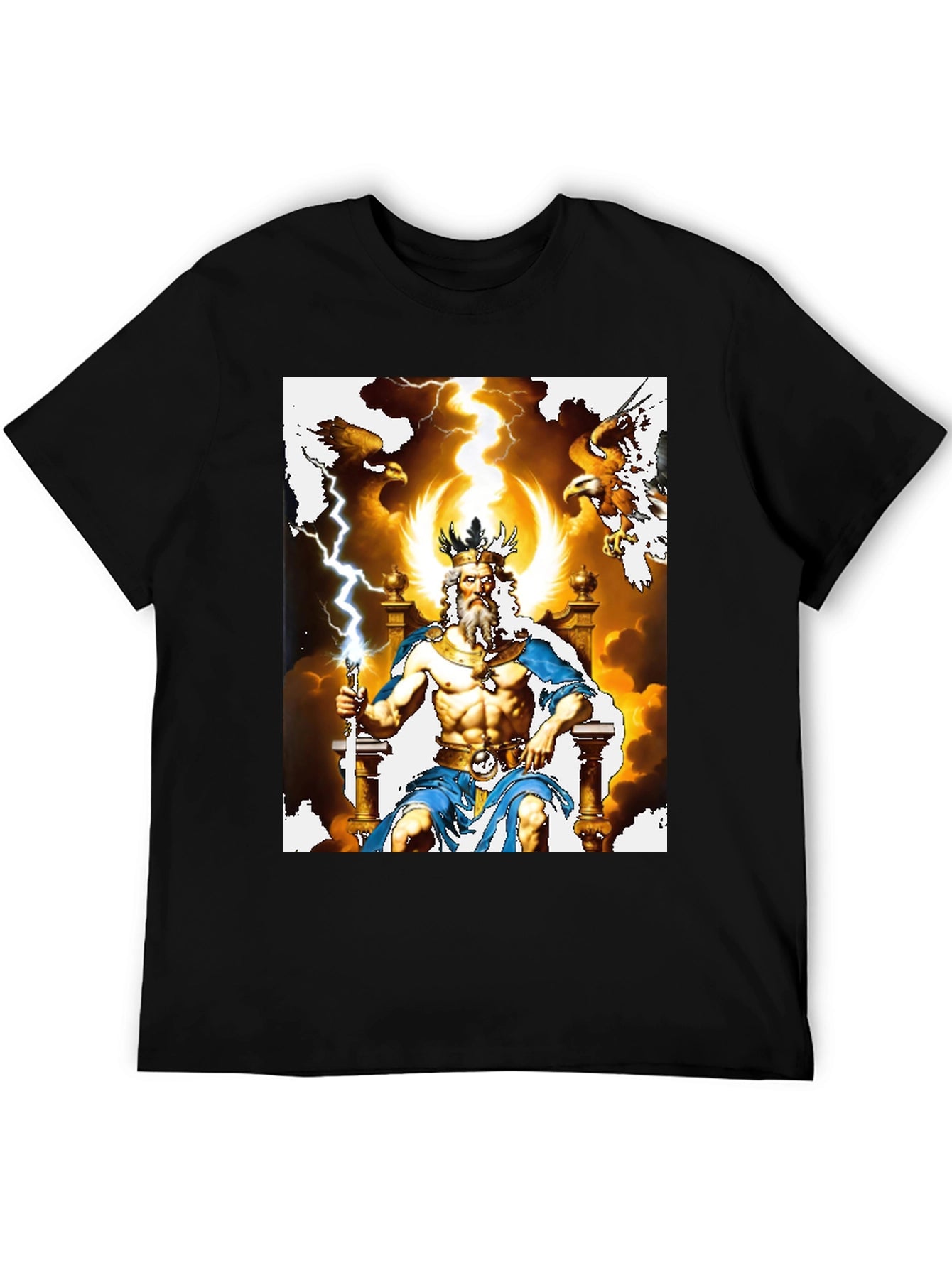 Zeus Graphic Tee - God of Thunder T-Shirt