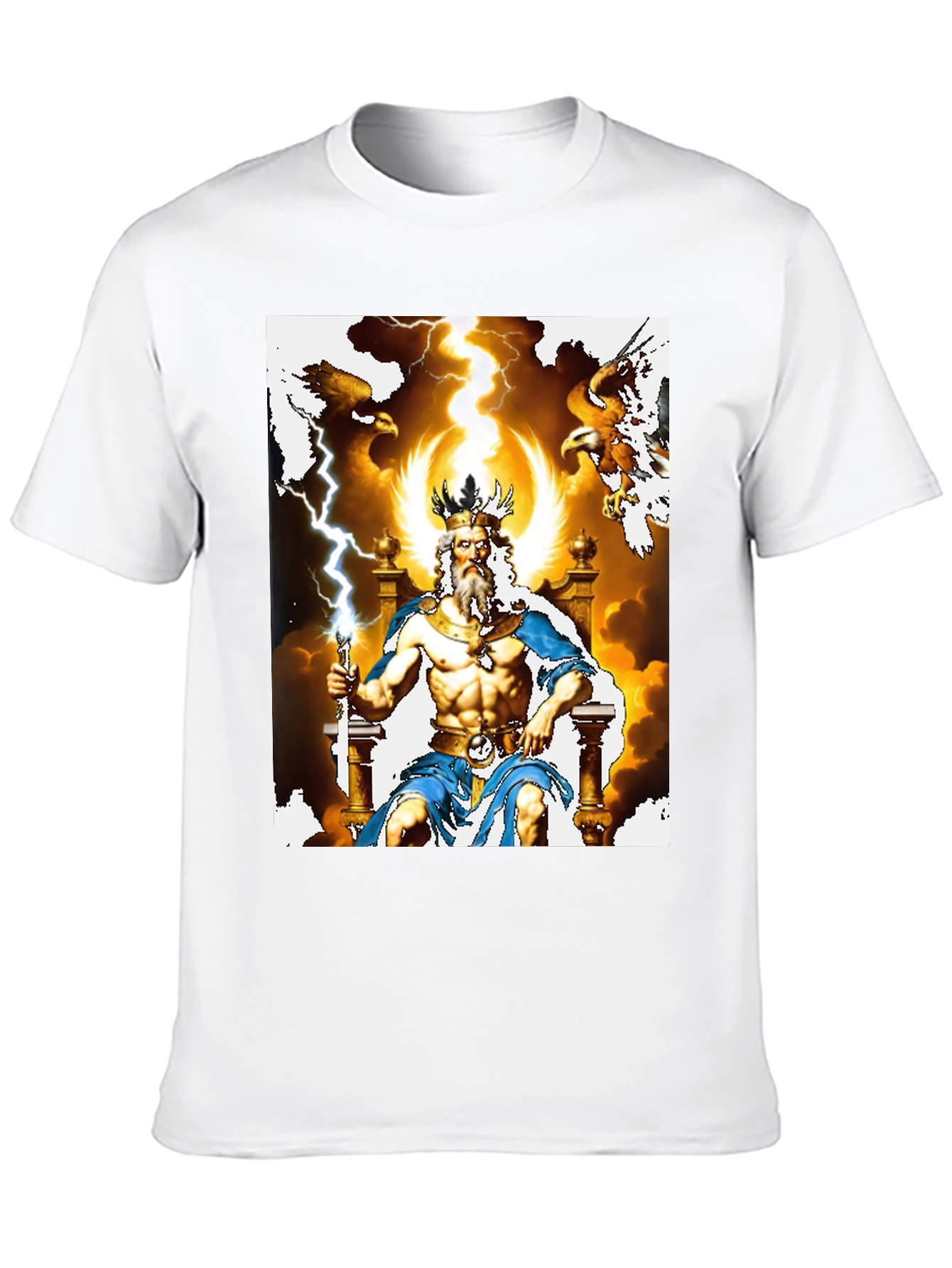 Zeus Graphic Tee - God of Thunder T-Shirt