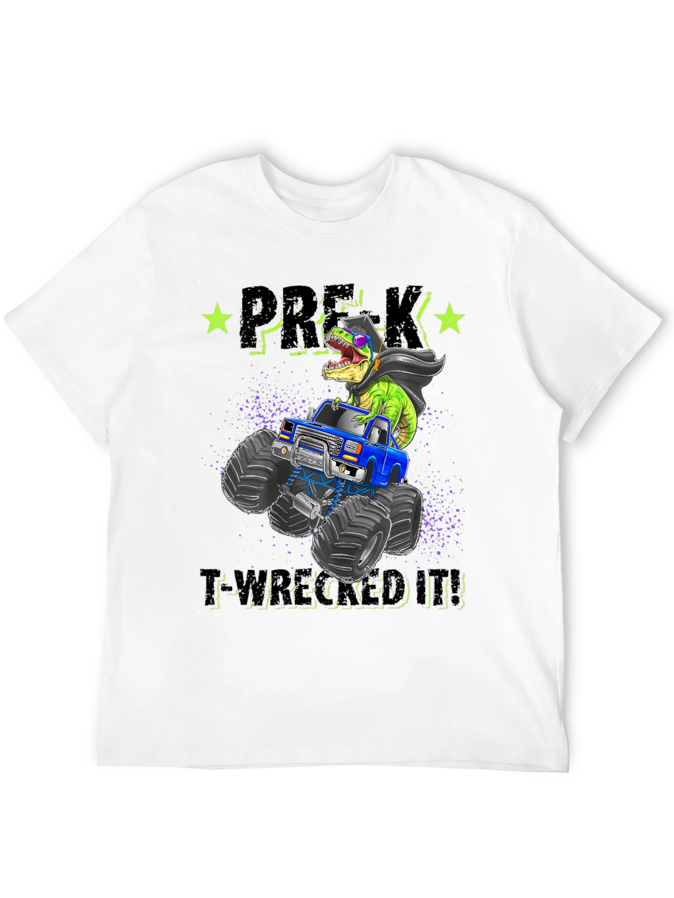 Pre-K T-Rex Monster Truck Graduation T-Shirt