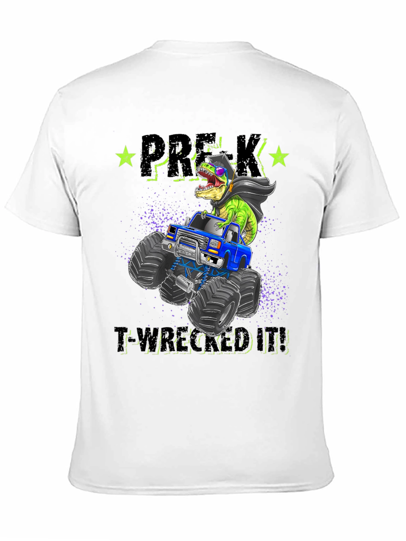 Pre-K T-Rex Monster Truck Graduation T-Shirt