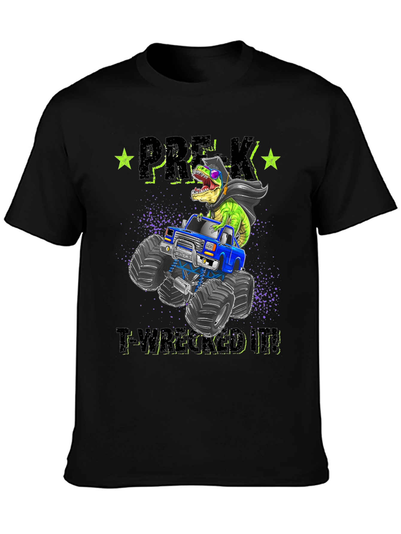 Pre-K T-Rex Monster Truck Graduation T-Shirt
