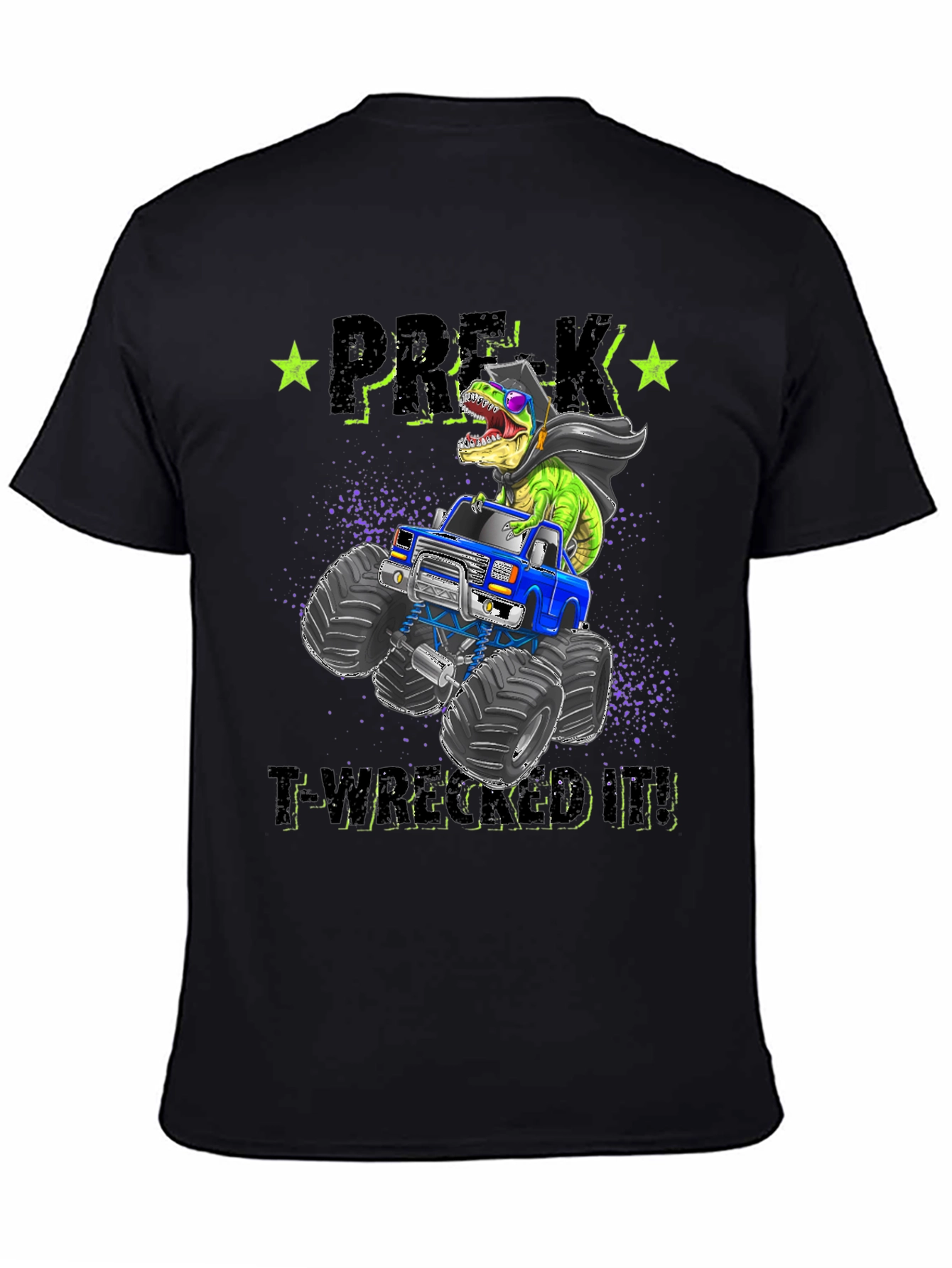 Pre-K T-Rex Monster Truck Graduation T-Shirt