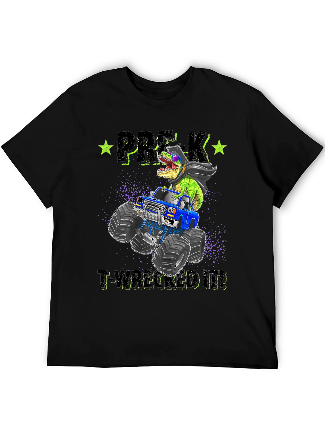Pre-K T-Rex Monster Truck Graduation T-Shirt