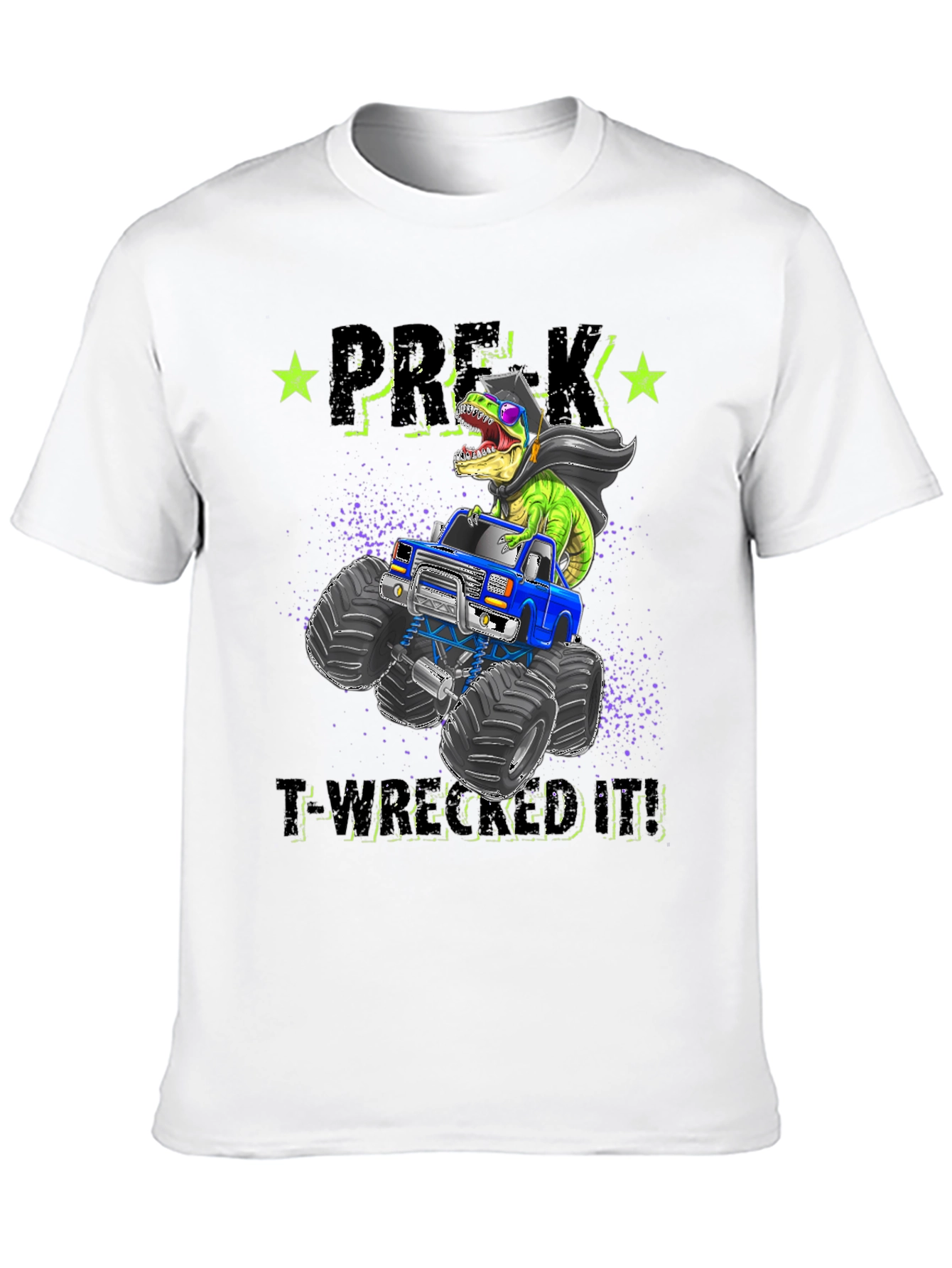 Pre-K T-Rex Monster Truck Graduation T-Shirt