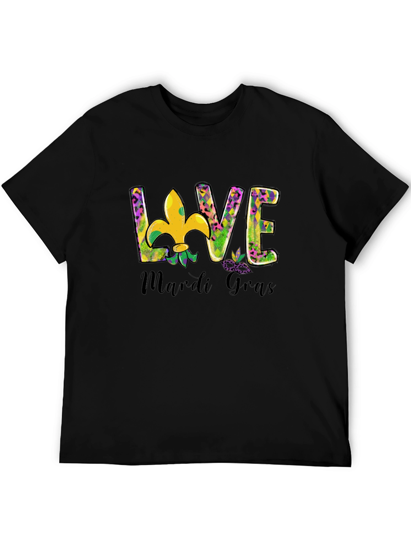 Mardi Gras Love T-Shirt Fleur-de-lis Graphic Tee