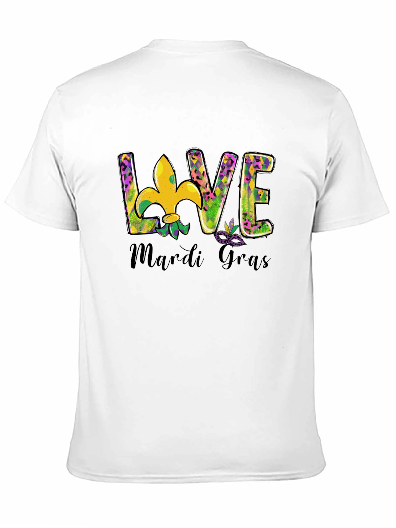 Mardi Gras Love T-Shirt Fleur-de-lis Graphic Tee