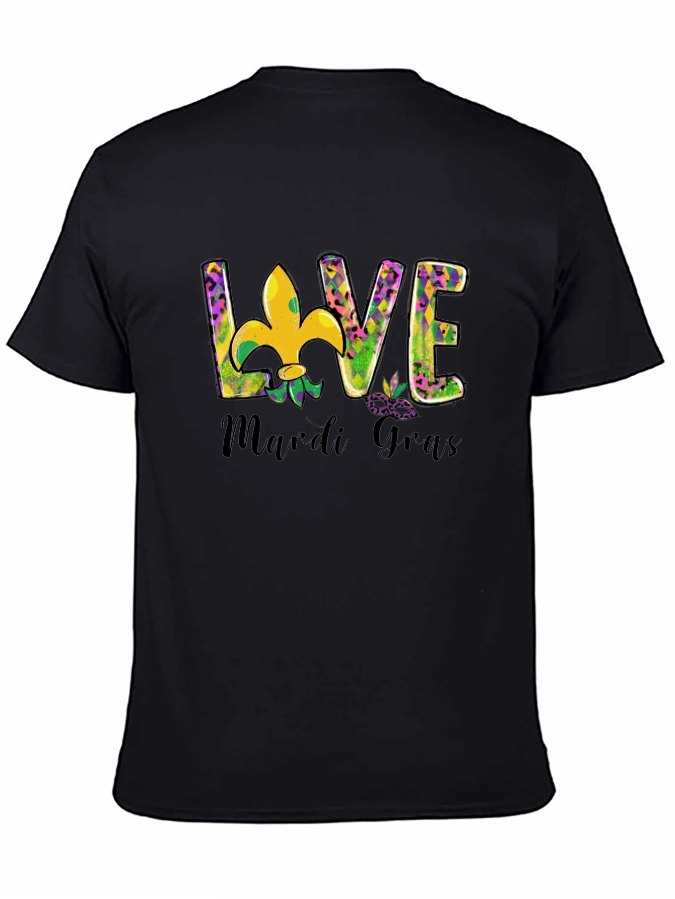 Mardi Gras Love T-Shirt Fleur-de-lis Graphic Tee