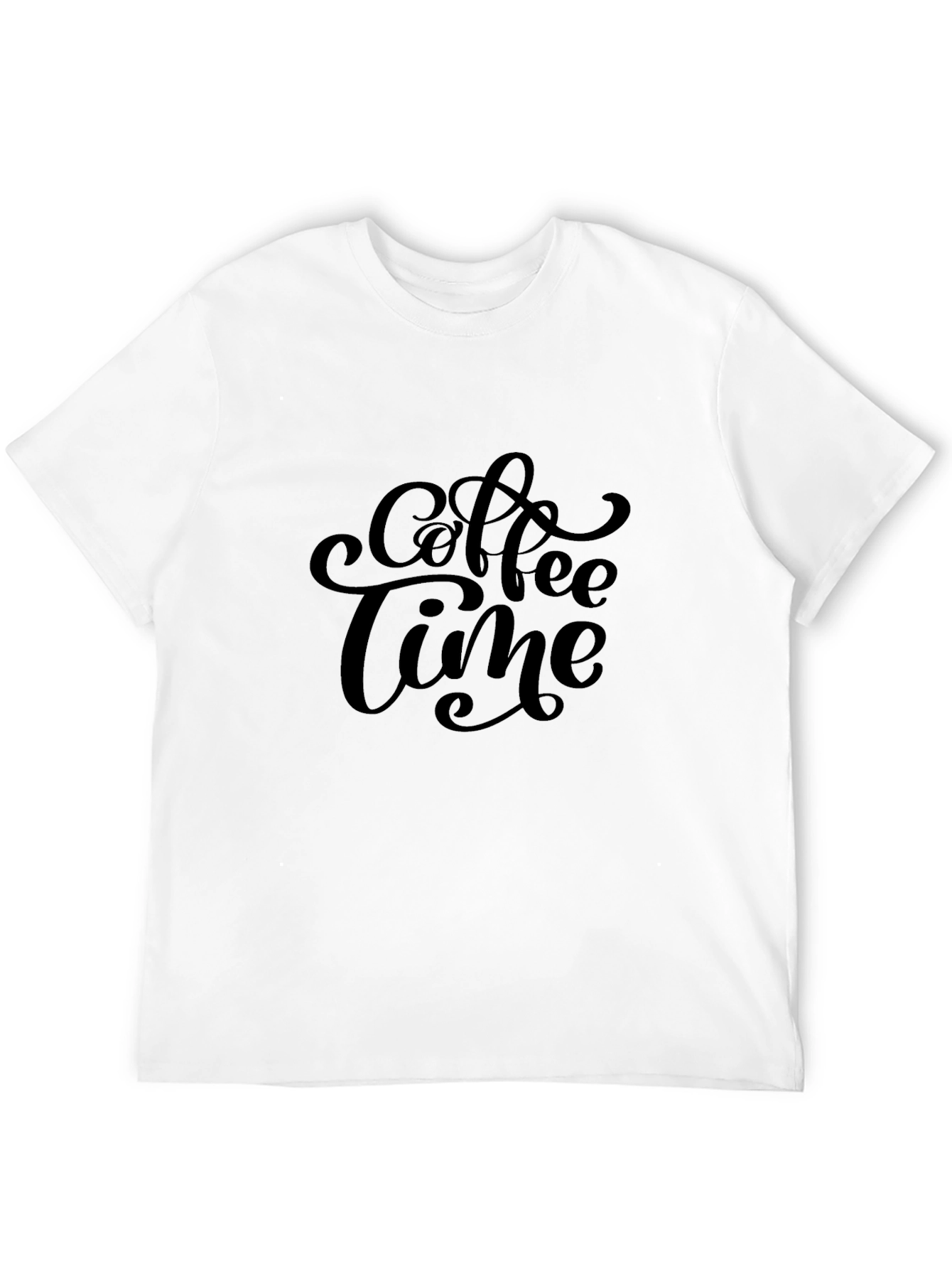 Coffee Time T-Shirt - Black Graphic Tee