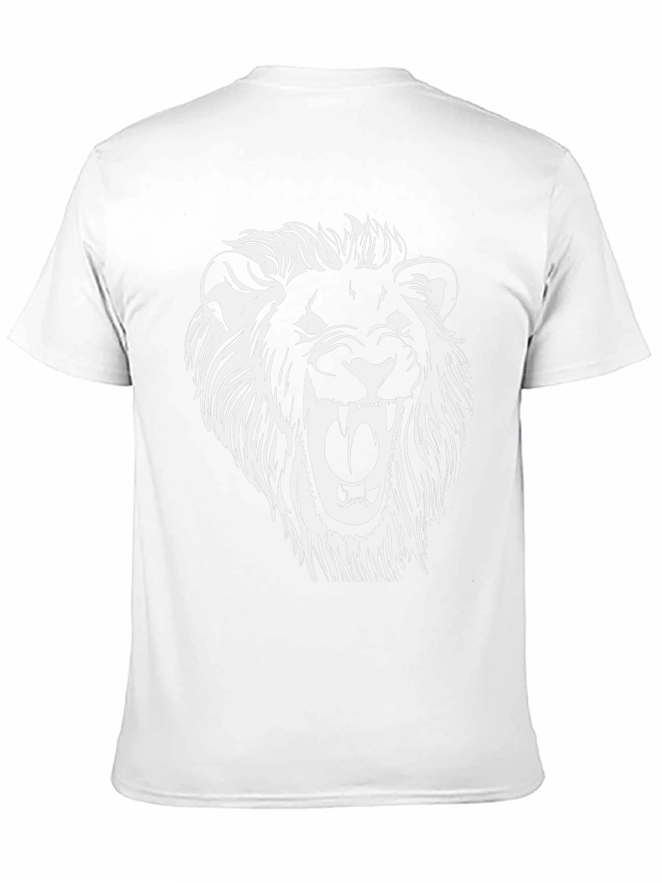 Lion Graphic Tee - Black Cotton Blend