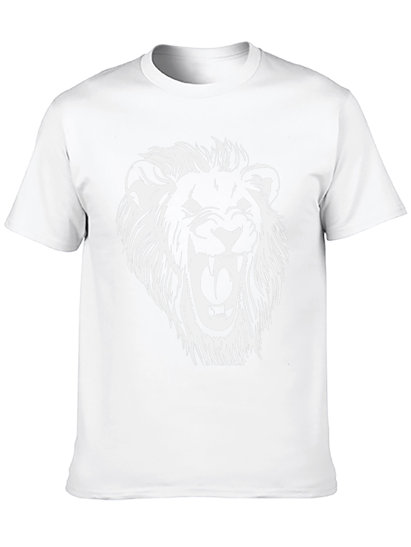 Lion Graphic Tee - Black Cotton Blend