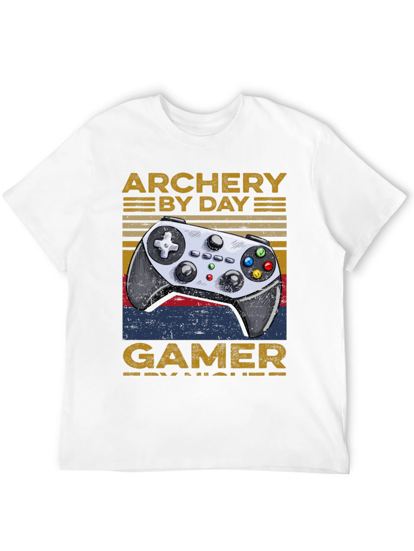 Archery By Day Gamer By Night T-Shirt