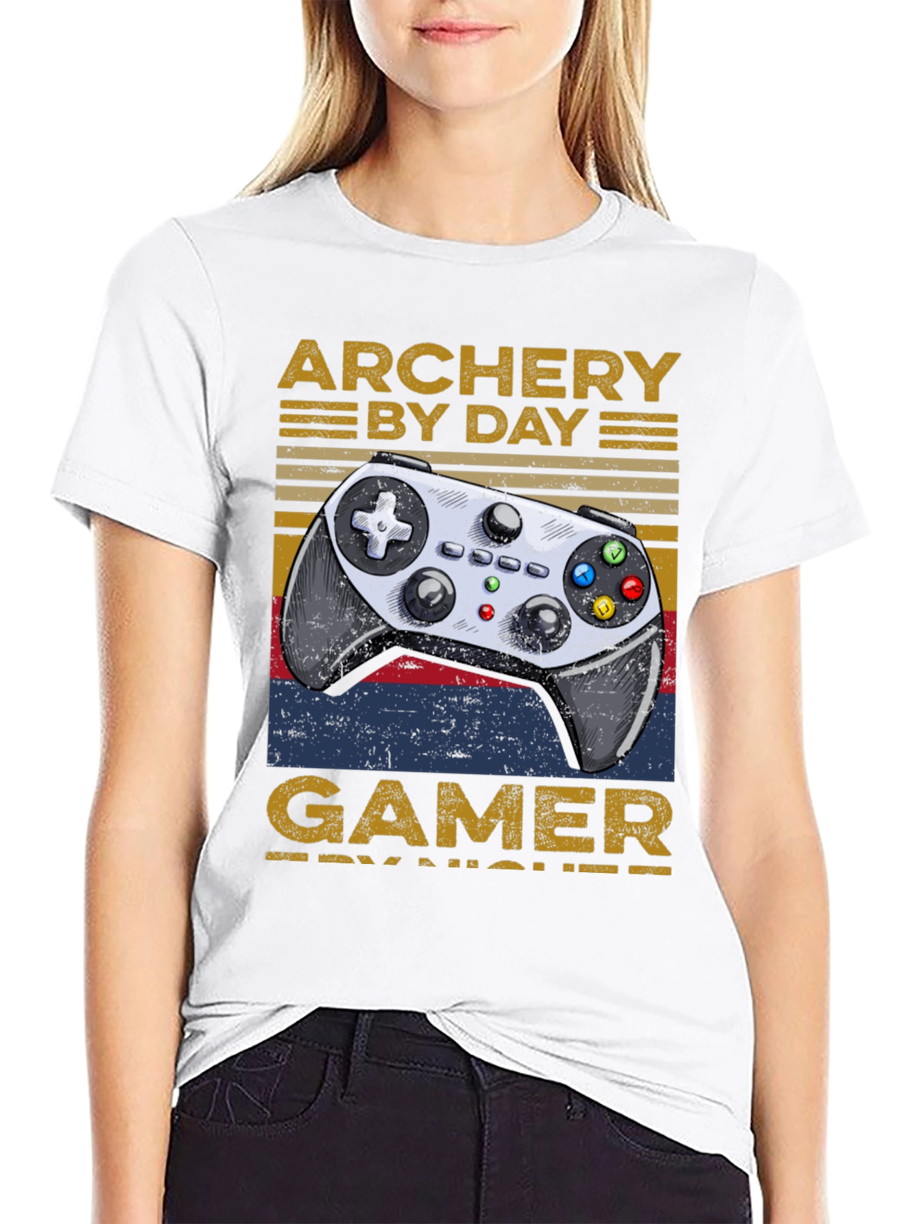Archery By Day Gamer By Night T-Shirt