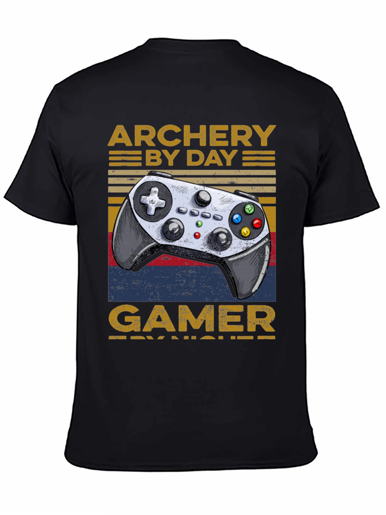 Archery By Day Gamer By Night T-Shirt