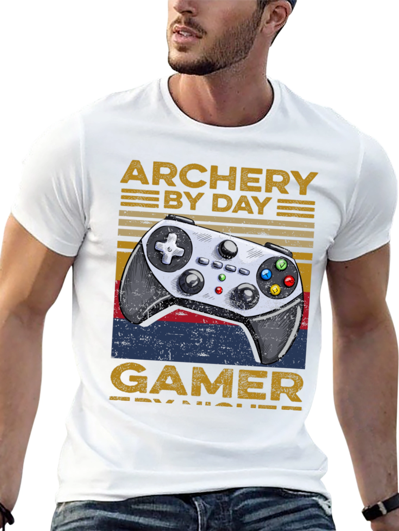 Archery By Day Gamer By Night T-Shirt