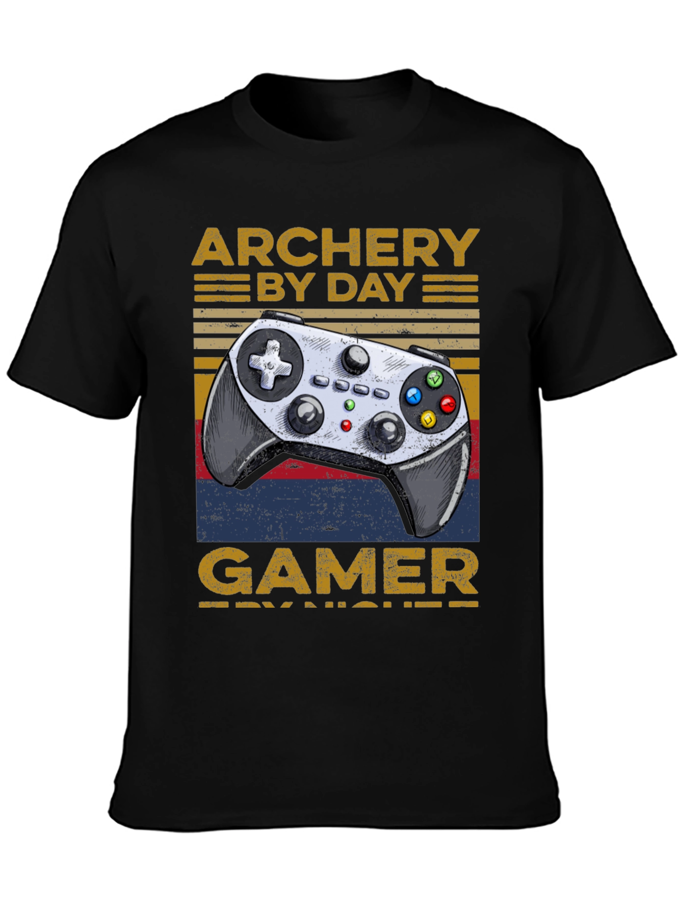 Archery By Day Gamer By Night T-Shirt