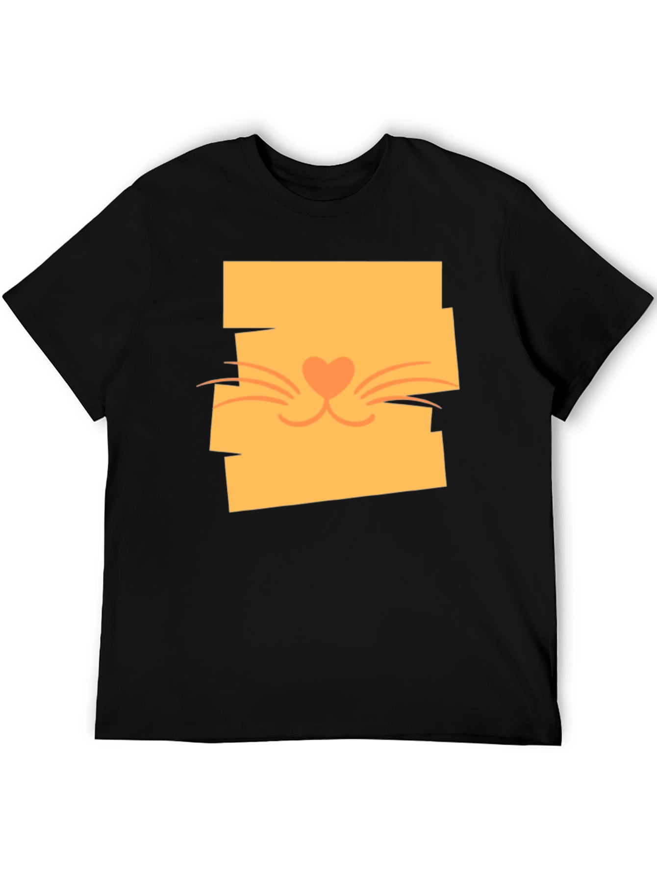 Cute Cat Face Graphic Tee - Stylish Casual Wear