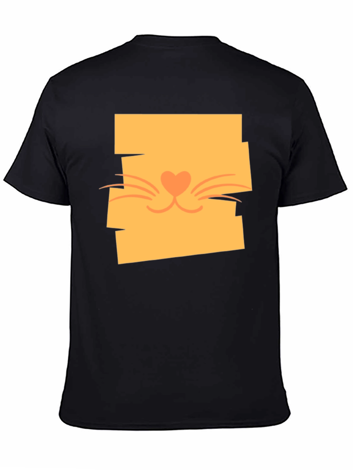 Cute Cat Face Graphic Tee - Stylish Casual Wear