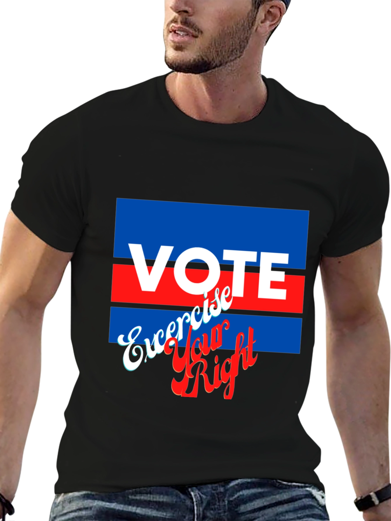 Vote Exercise Your Right Graphic T-Shirt