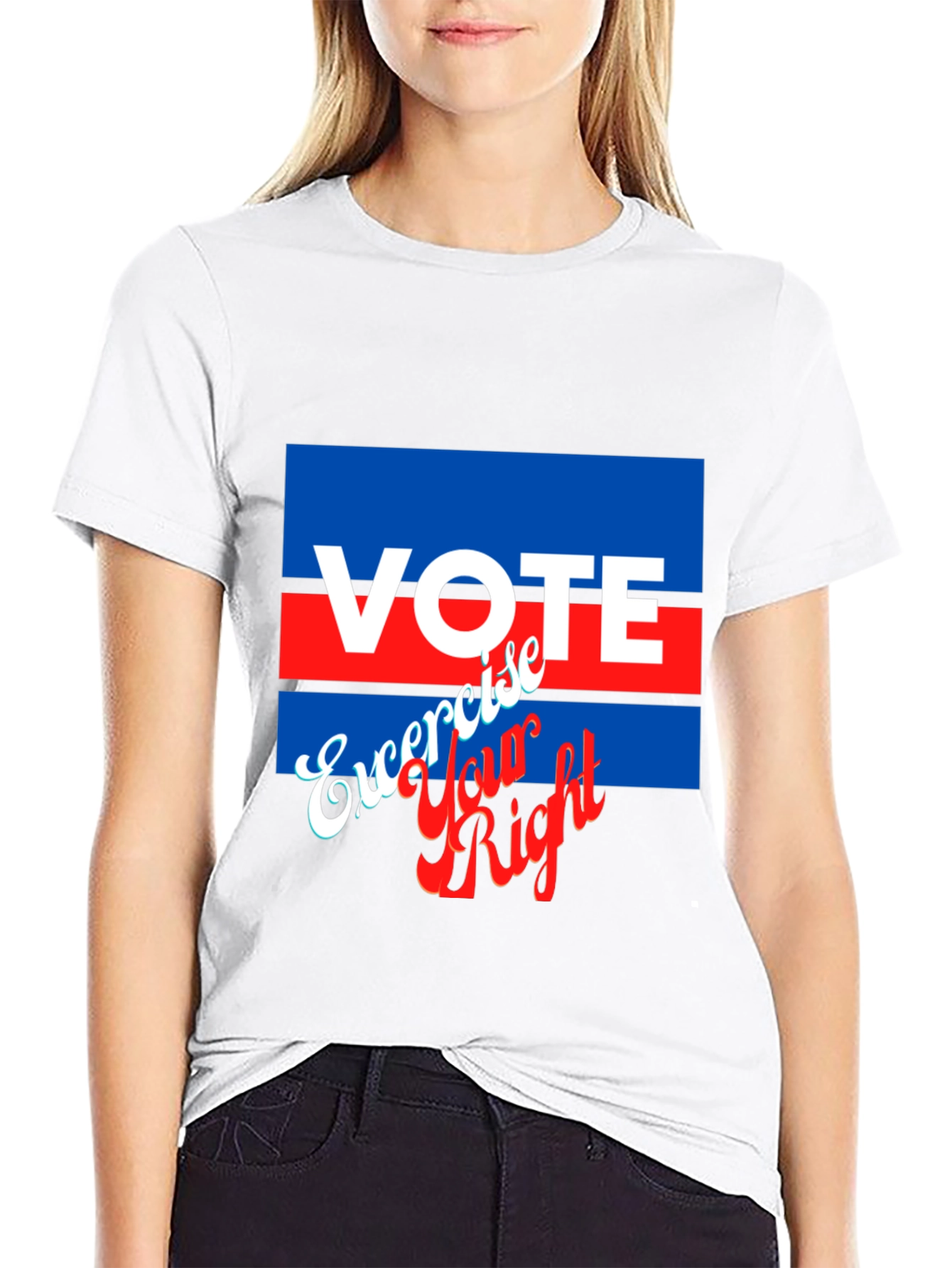 Vote Exercise Your Right Graphic T-Shirt