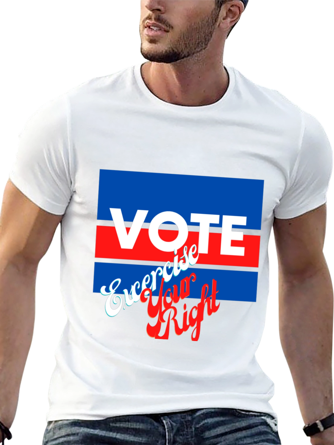 Vote Exercise Your Right Graphic T-Shirt