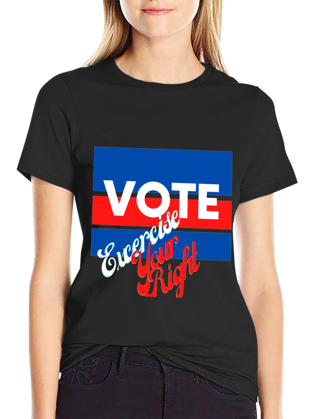 Vote Exercise Your Right Graphic T-Shirt