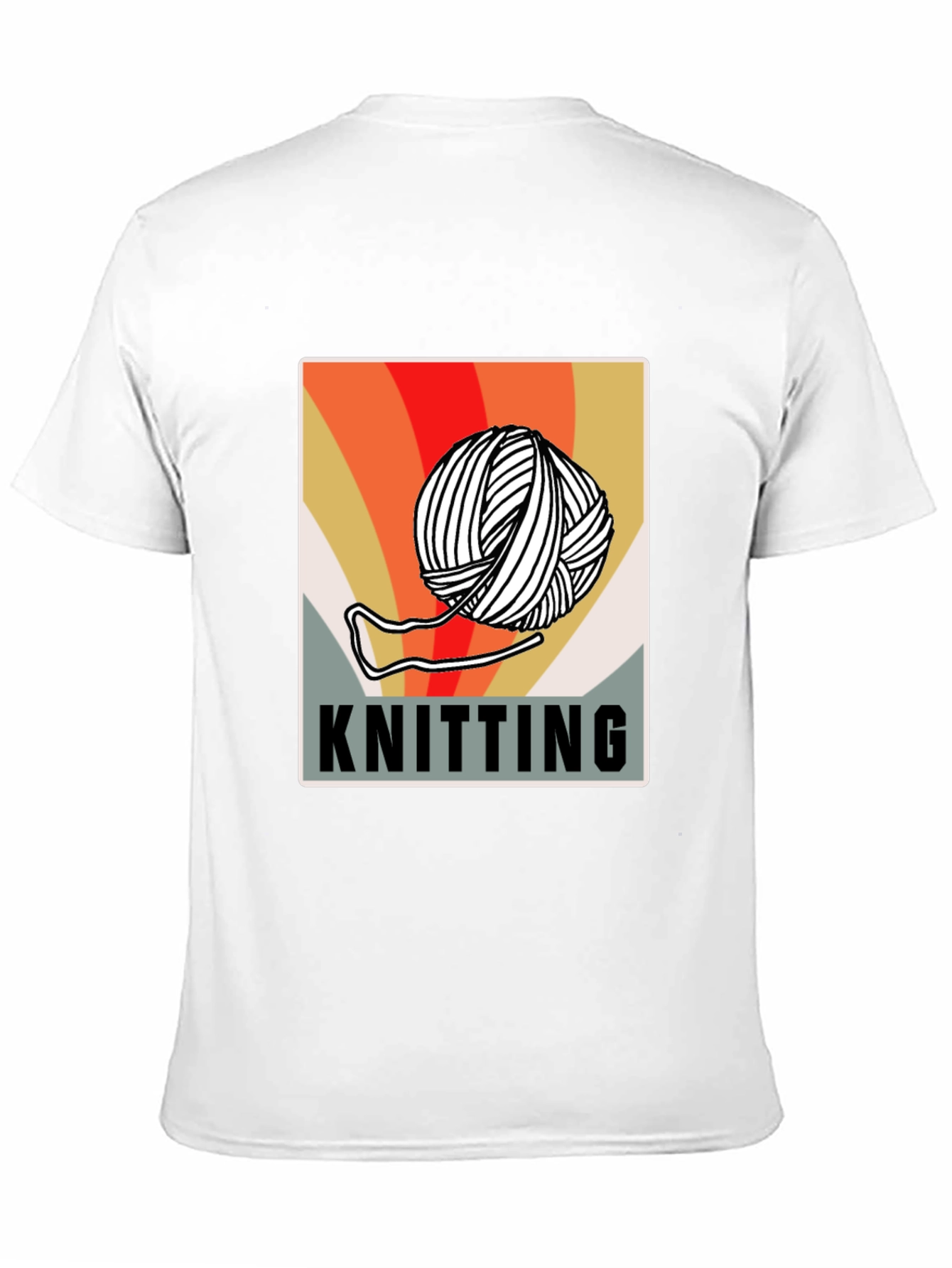 Knitting Retro Graphic T-Shirt - Yarn Lovers Tee