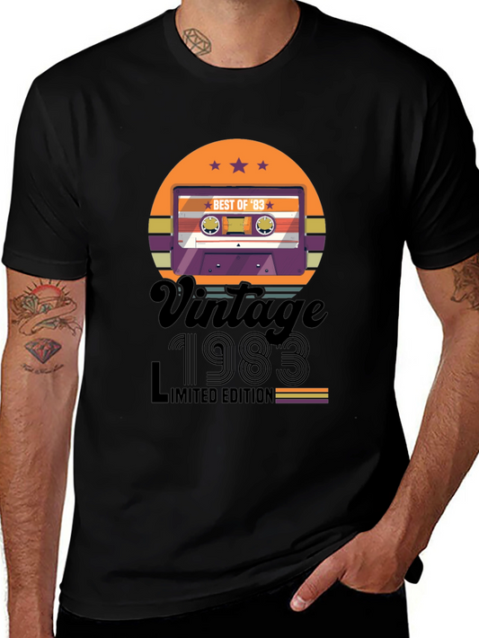 Vintage 1983 Cassette Tape Graphic Tee