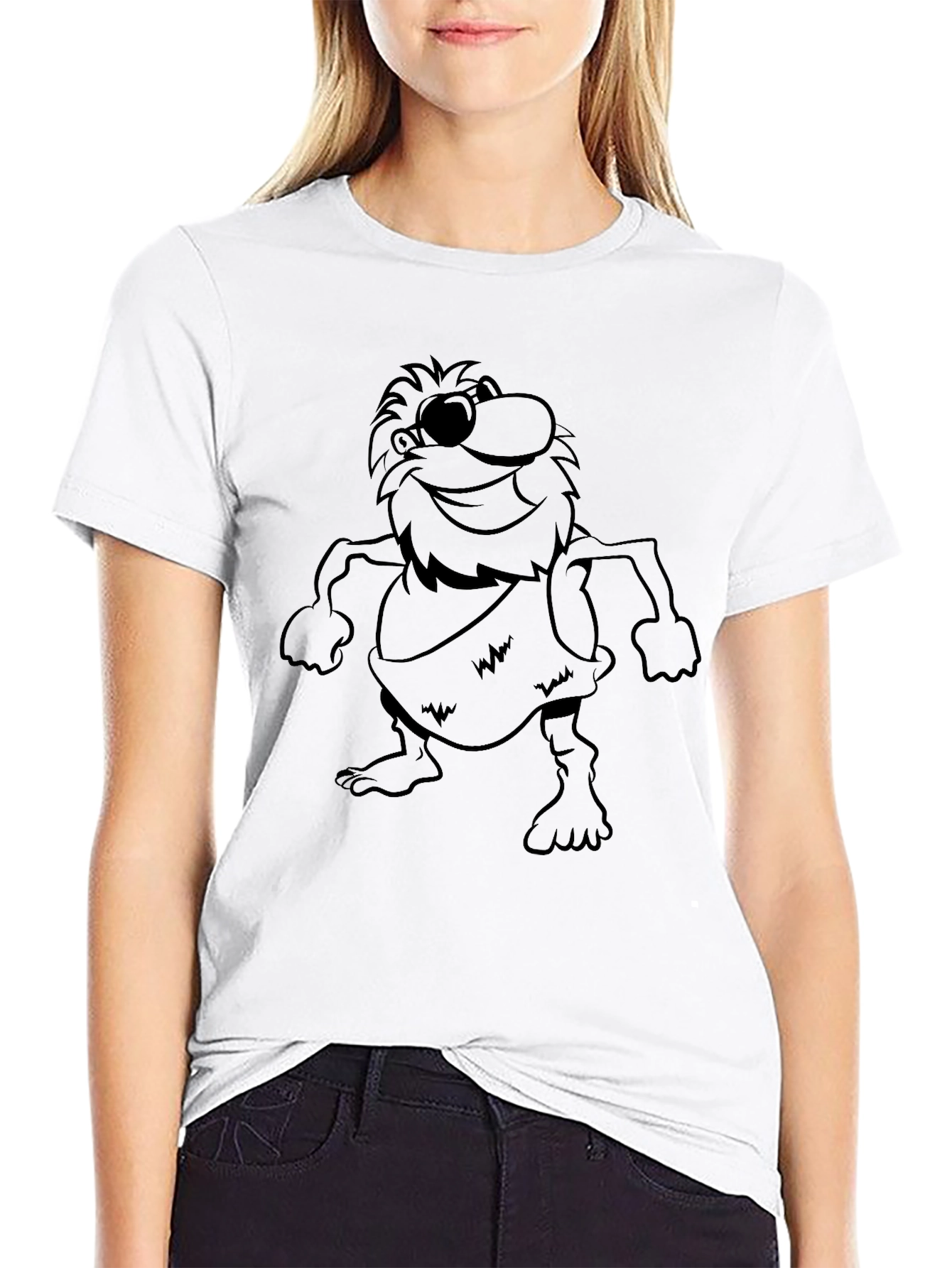 Cartoon Caveman Graphic Tee