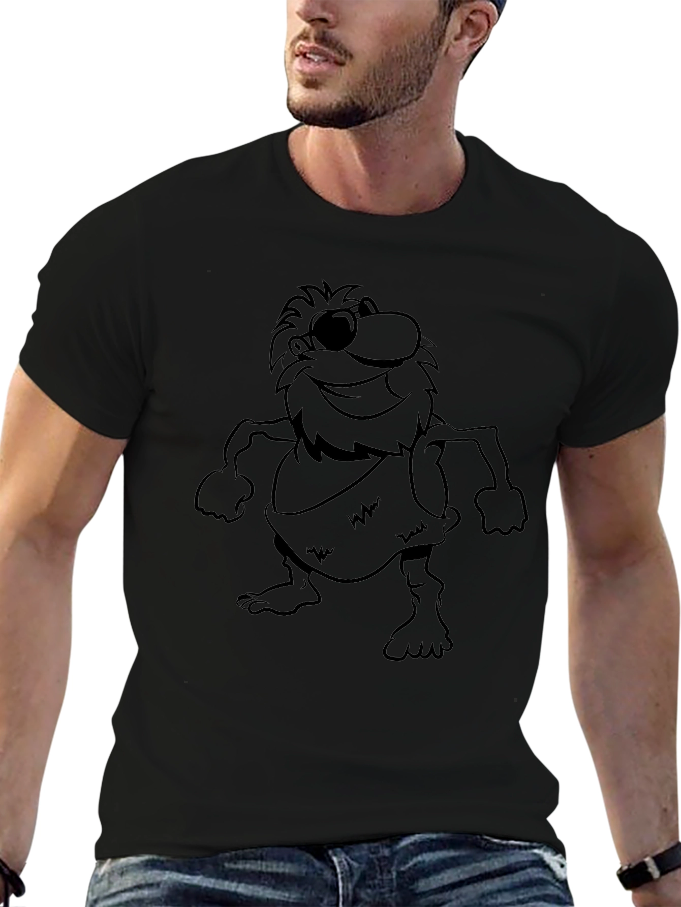 Cartoon Caveman Graphic Tee