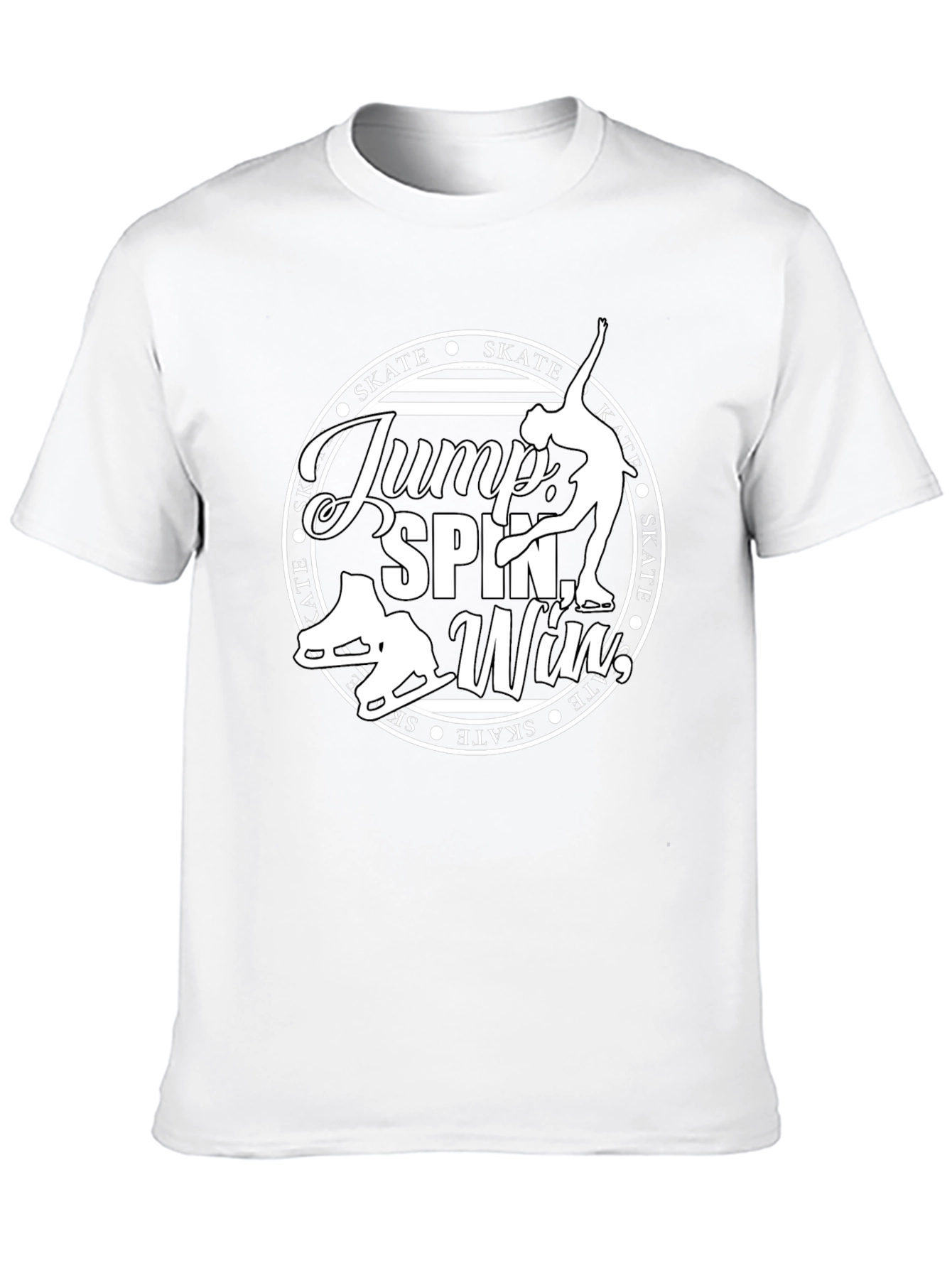 Figure Skating Graphic T-Shirt - Jump Spin Win