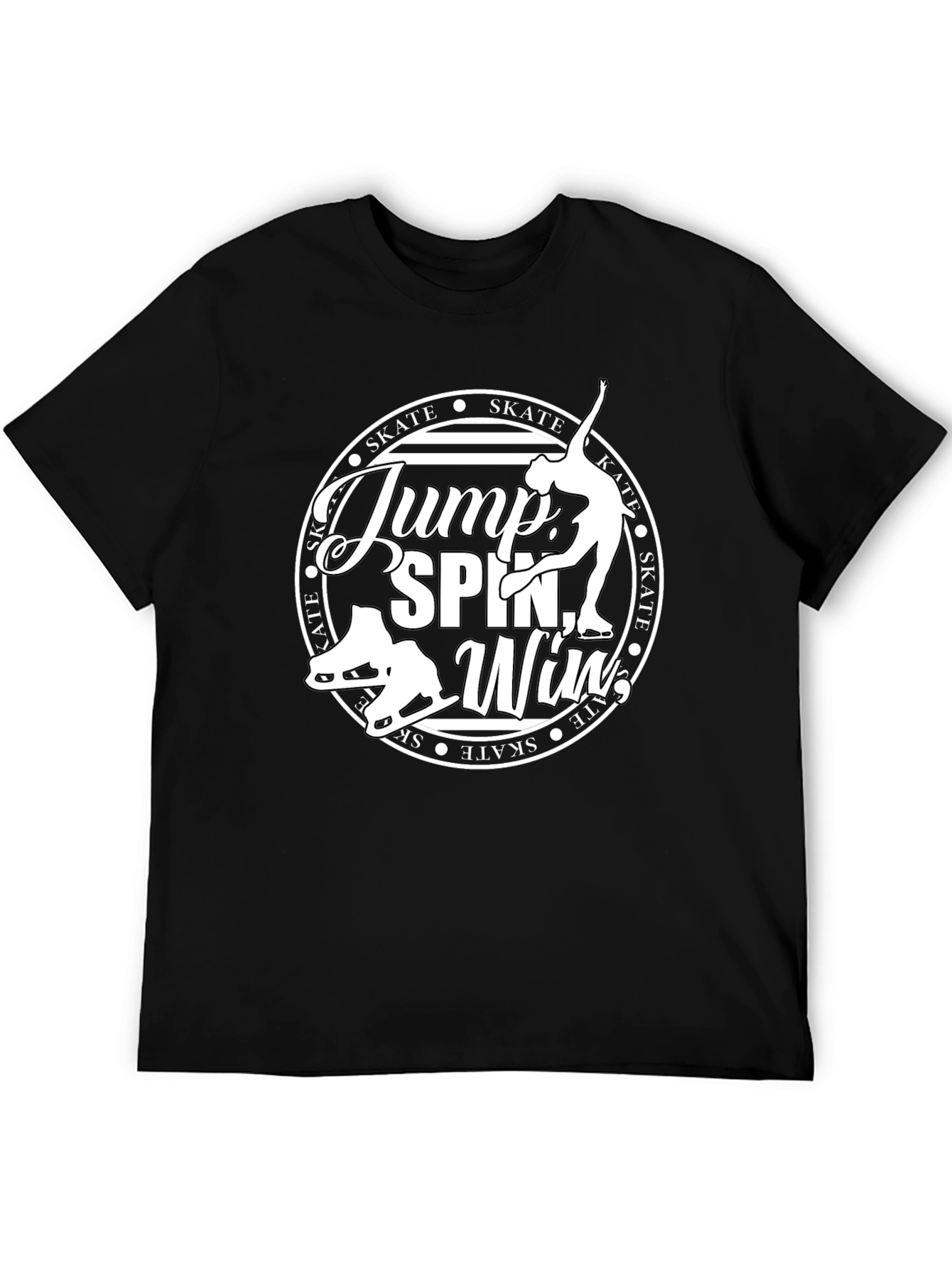 Figure Skating Graphic T-Shirt - Jump Spin Win