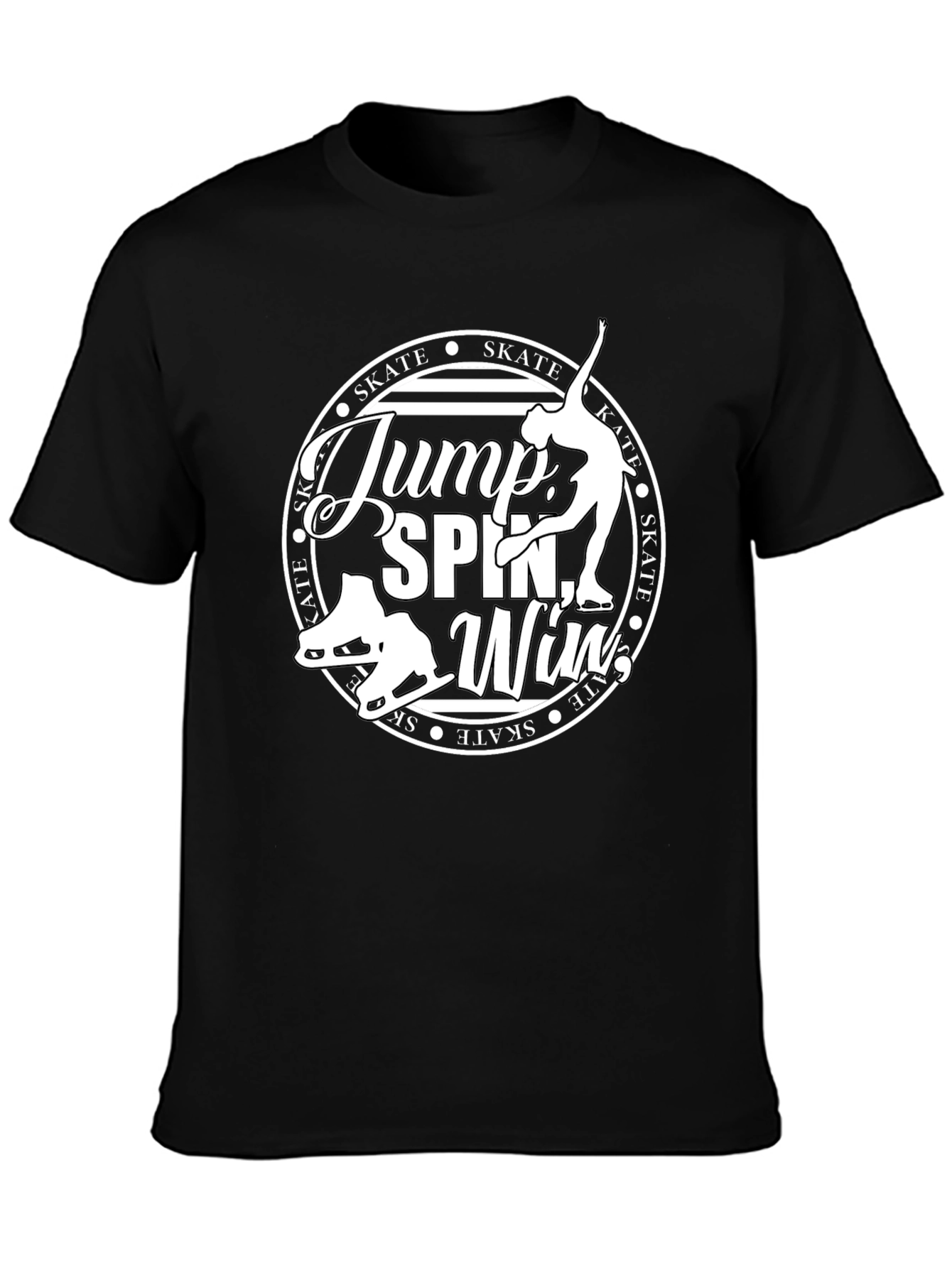 Figure Skating Graphic T-Shirt - Jump Spin Win