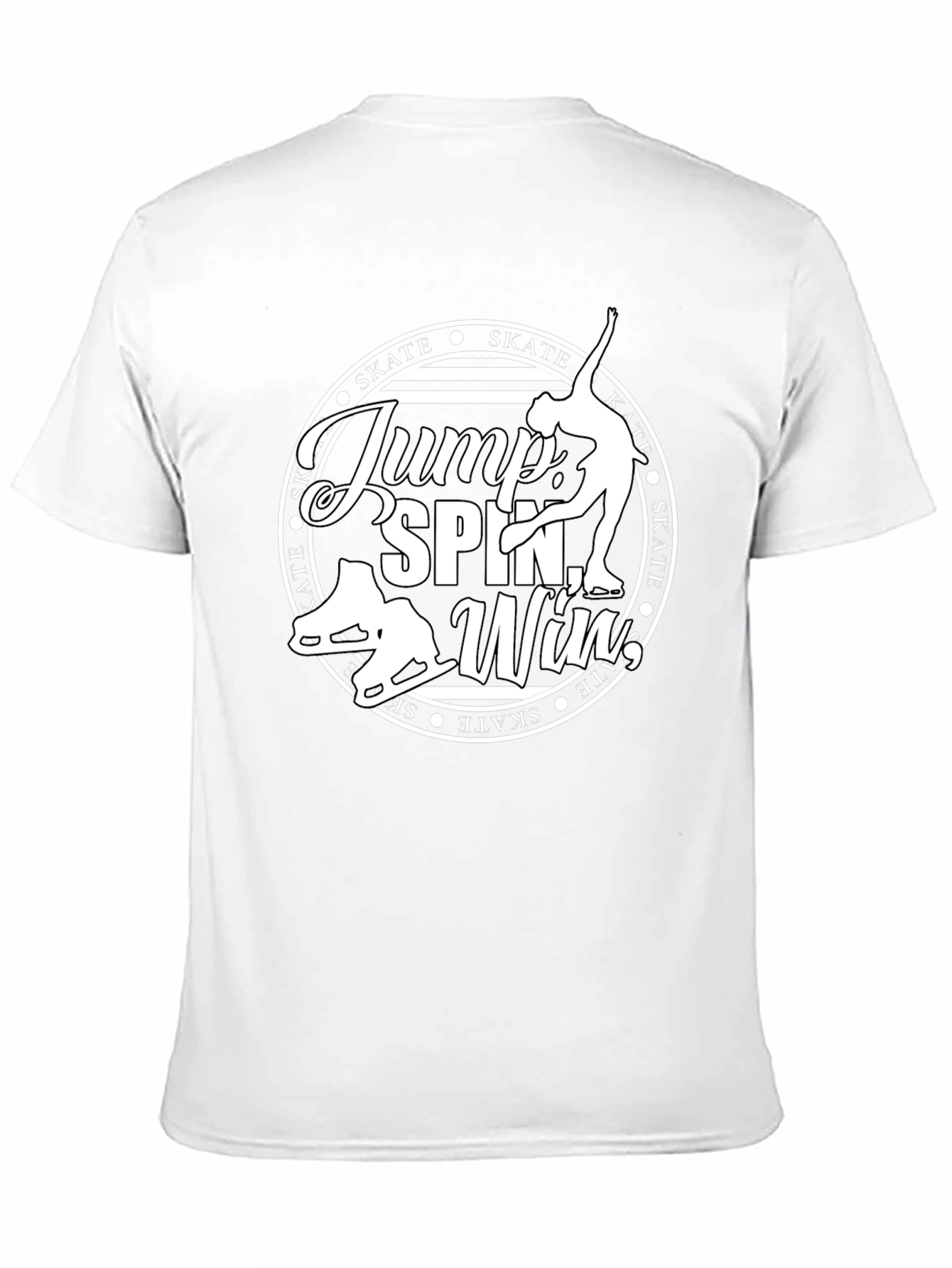 Figure Skating Graphic T-Shirt - Jump Spin Win