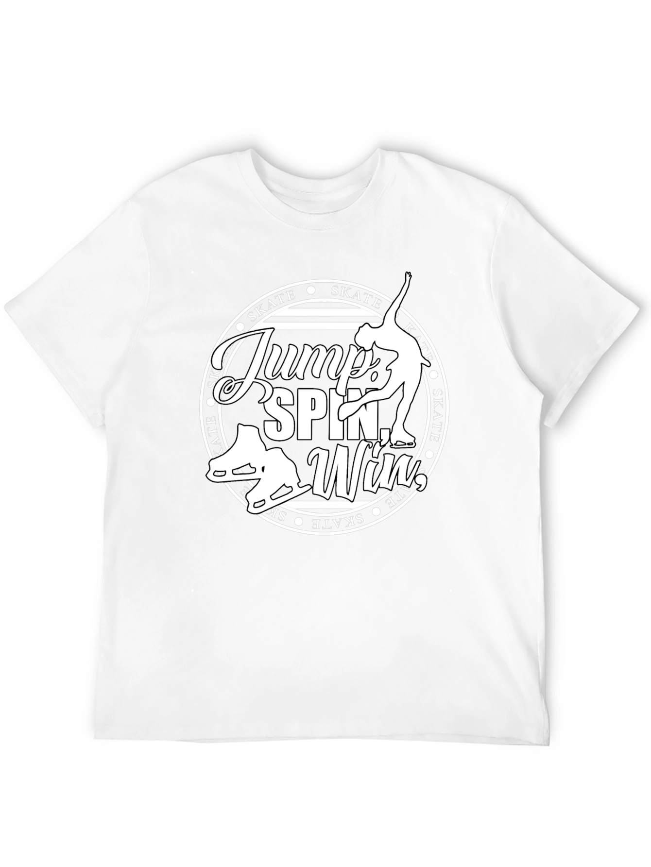 Figure Skating Graphic T-Shirt - Jump Spin Win