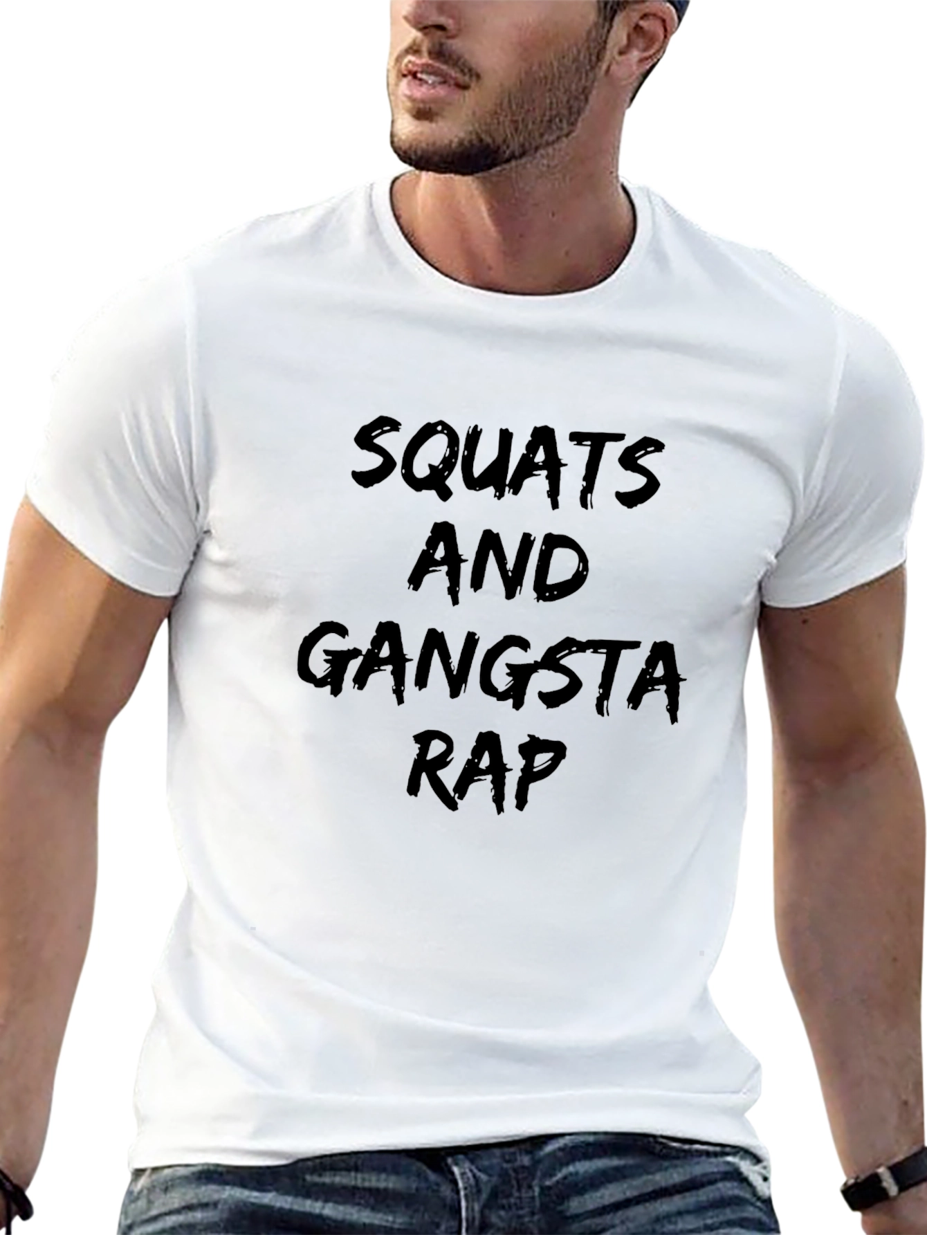 Squats and Gangsta Rap Black T-Shirt