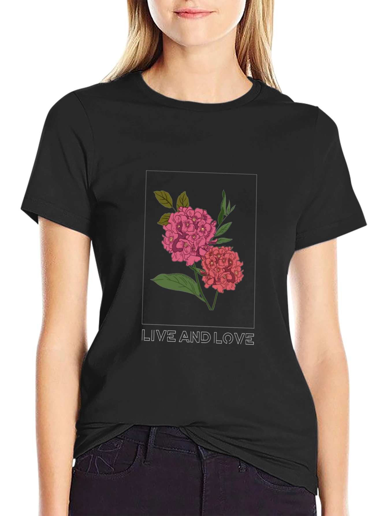 Floral Live and Love Graphic Tee