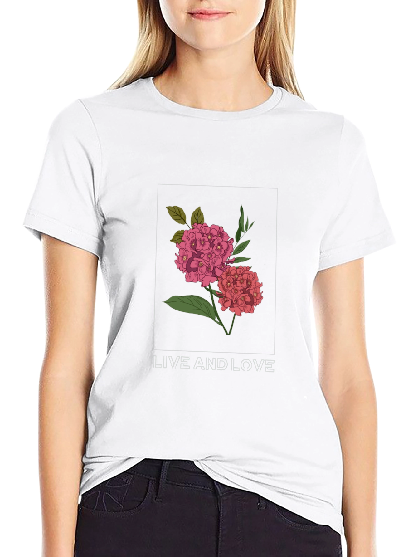 Floral Live and Love Graphic Tee