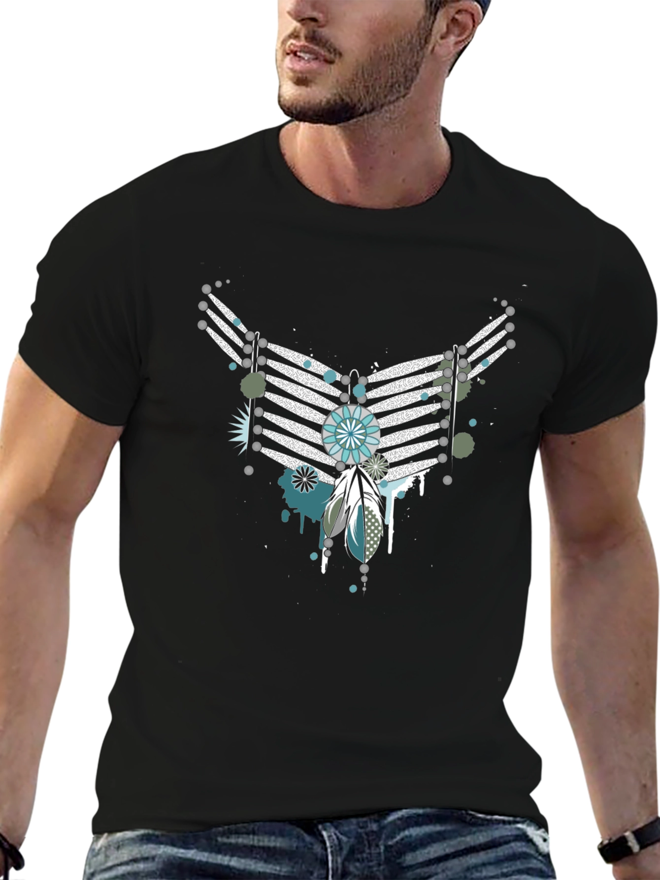 Unique Graphic T-Shirt - Native Inspired Design
