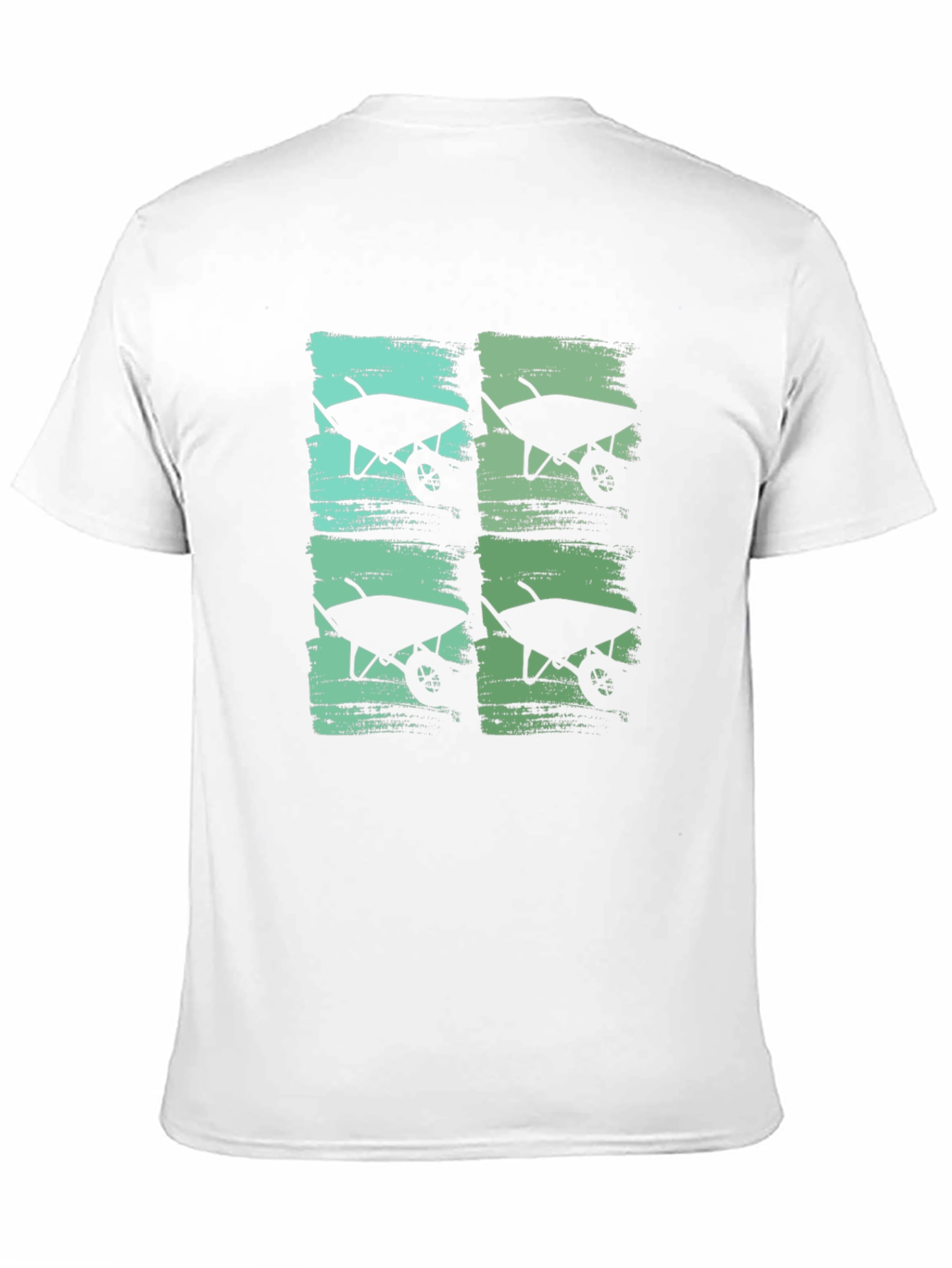Wheelbarrow Graphic Print Crew Neck T-Shirt
