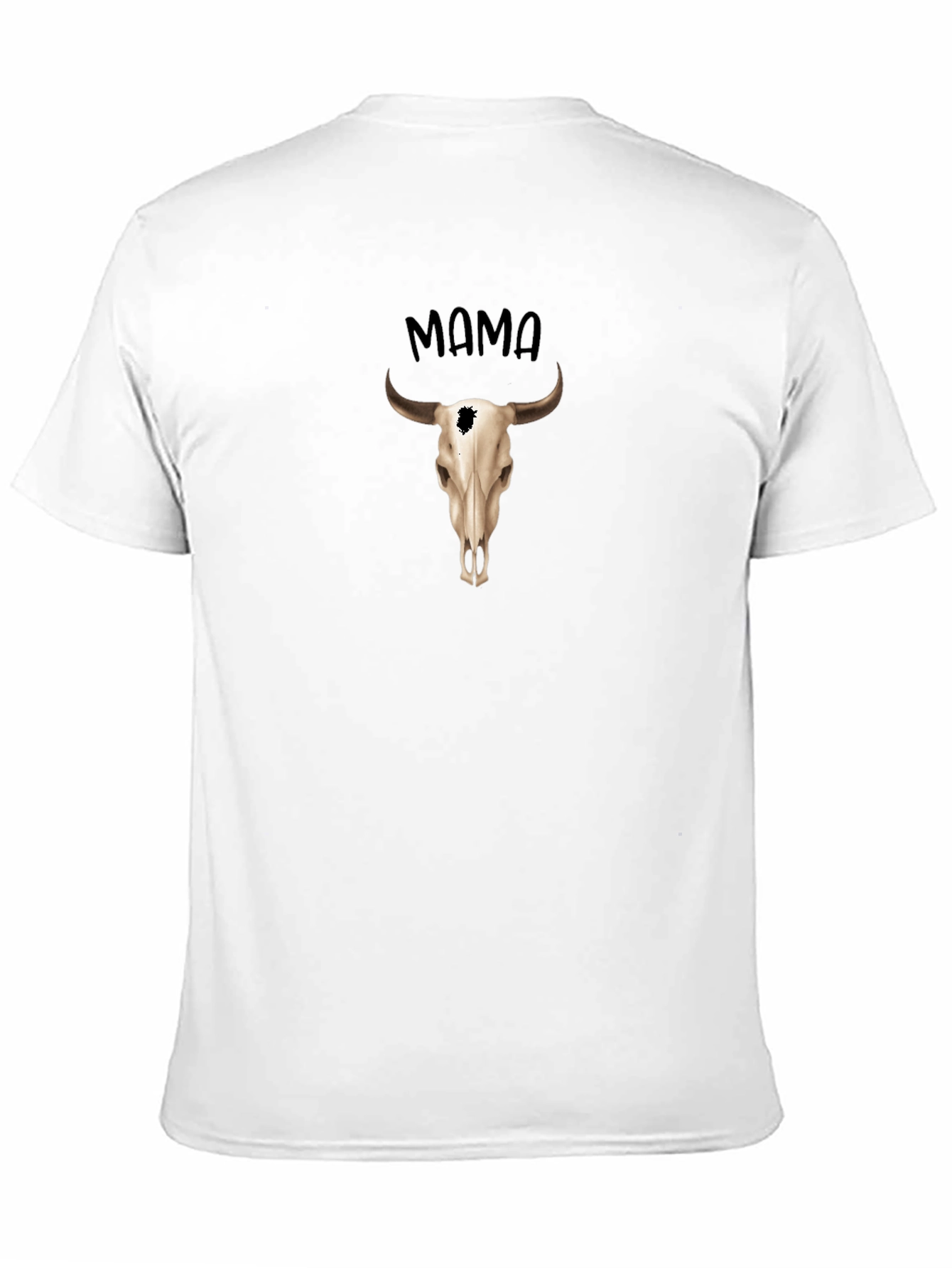 Mama Steer Skull Graphic Tee - Western Style