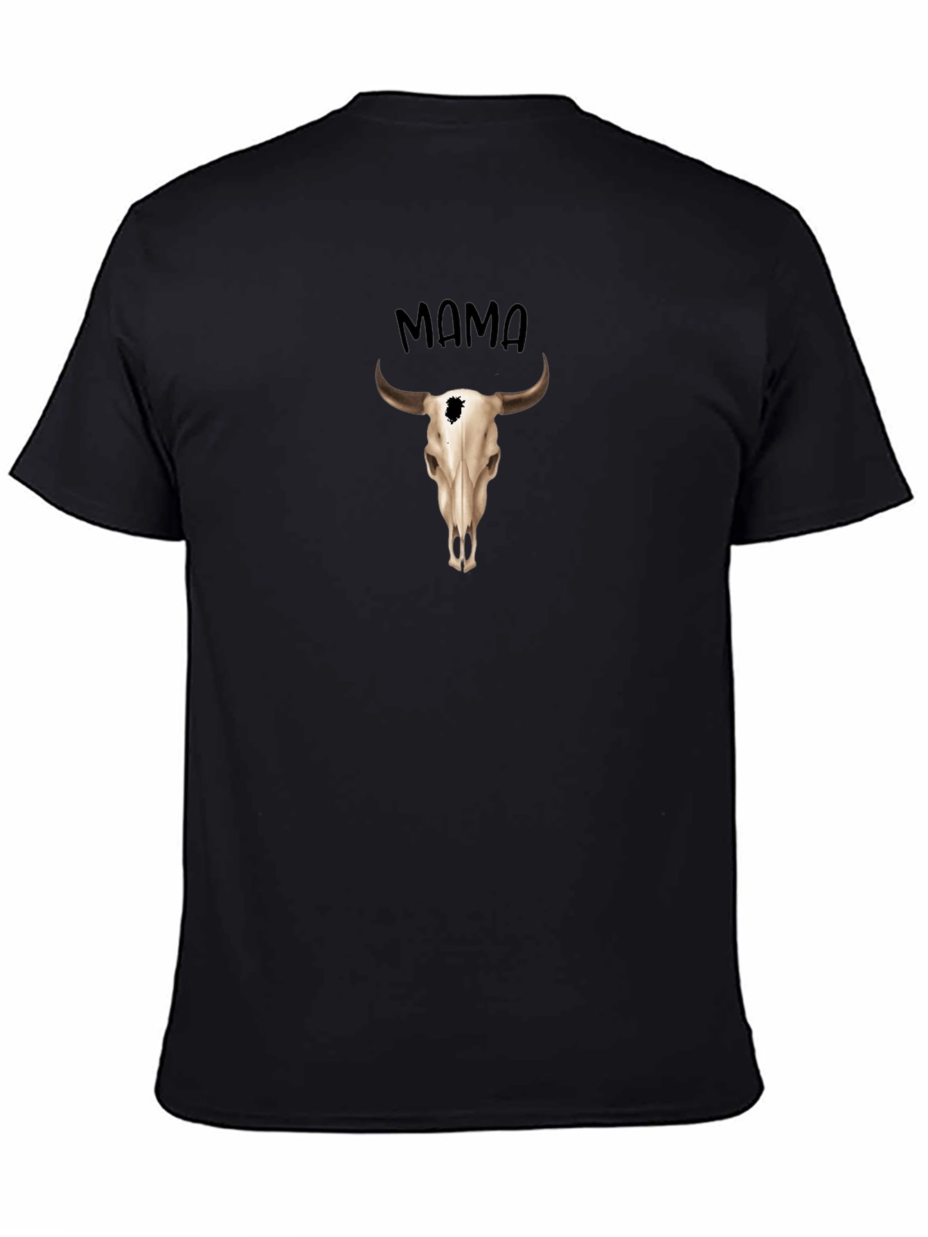 Mama Steer Skull Graphic Tee - Western Style