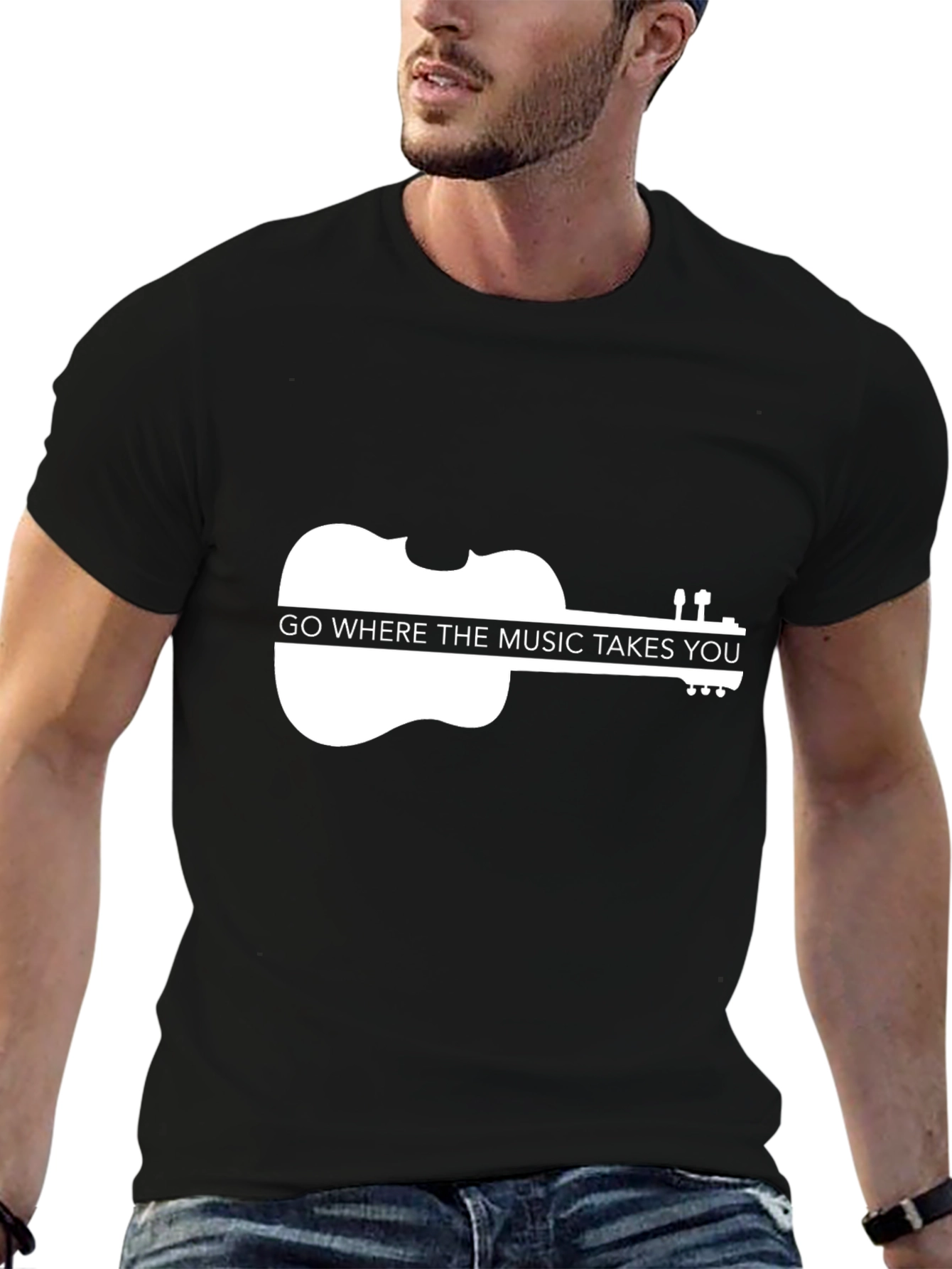 Music Takes You Violin Graphic Tee