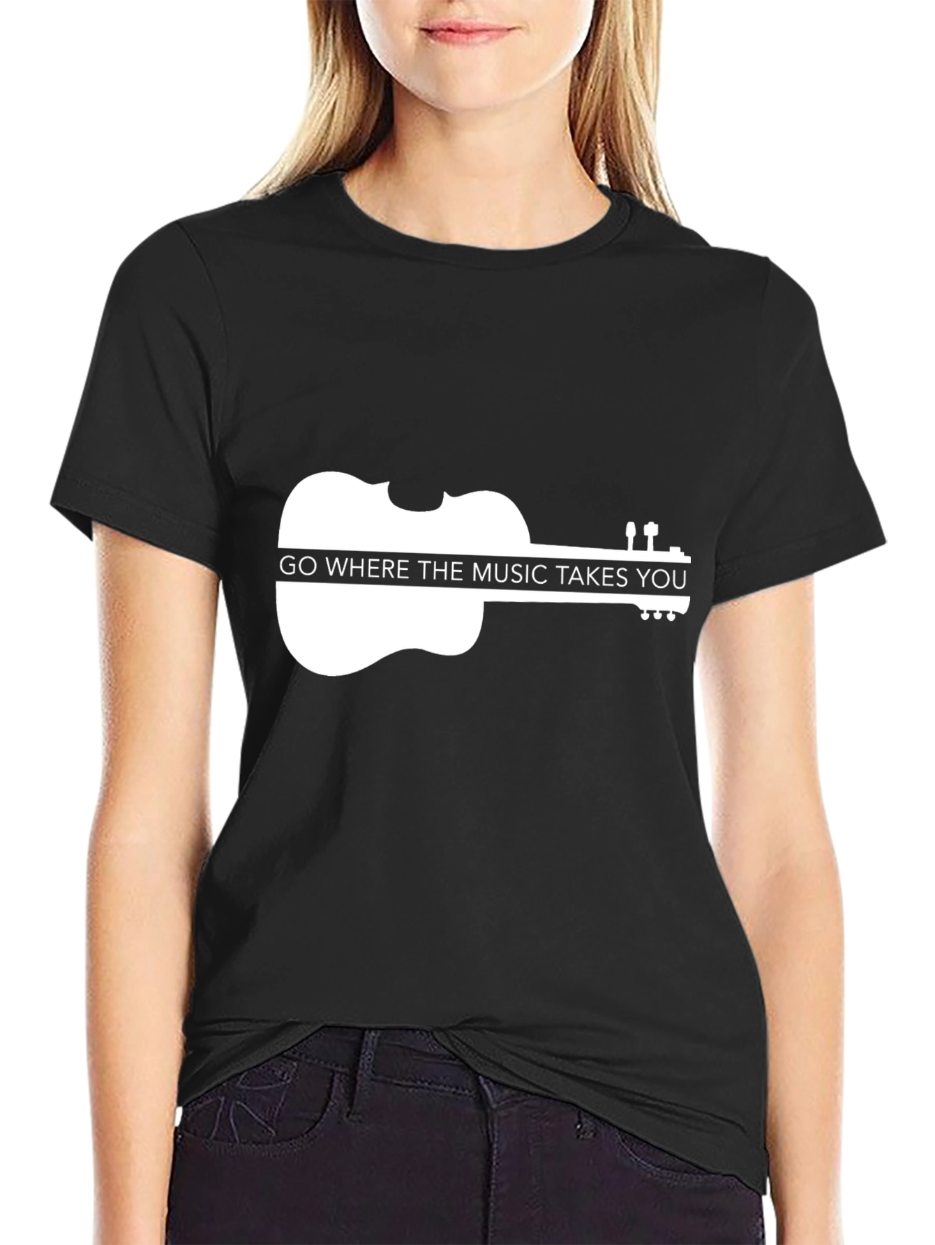 Music Takes You Violin Graphic Tee
