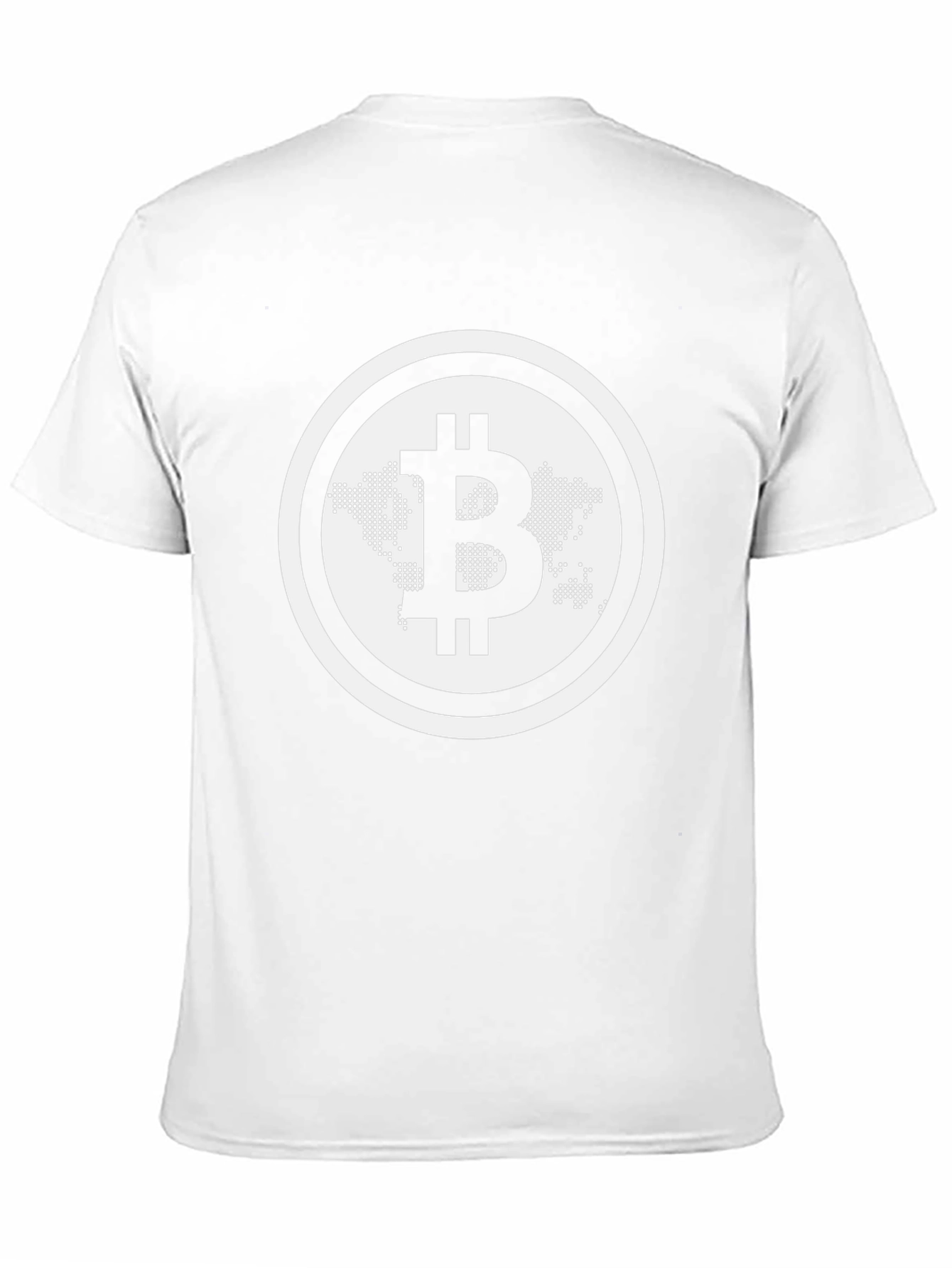 Bitcoin World Map Black T-Shirt