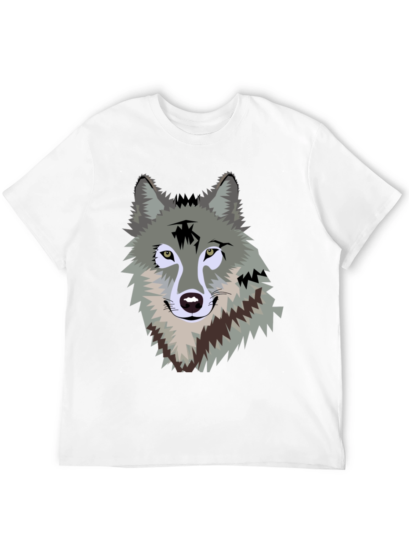Wolf Graphic Print Mens T-Shirt