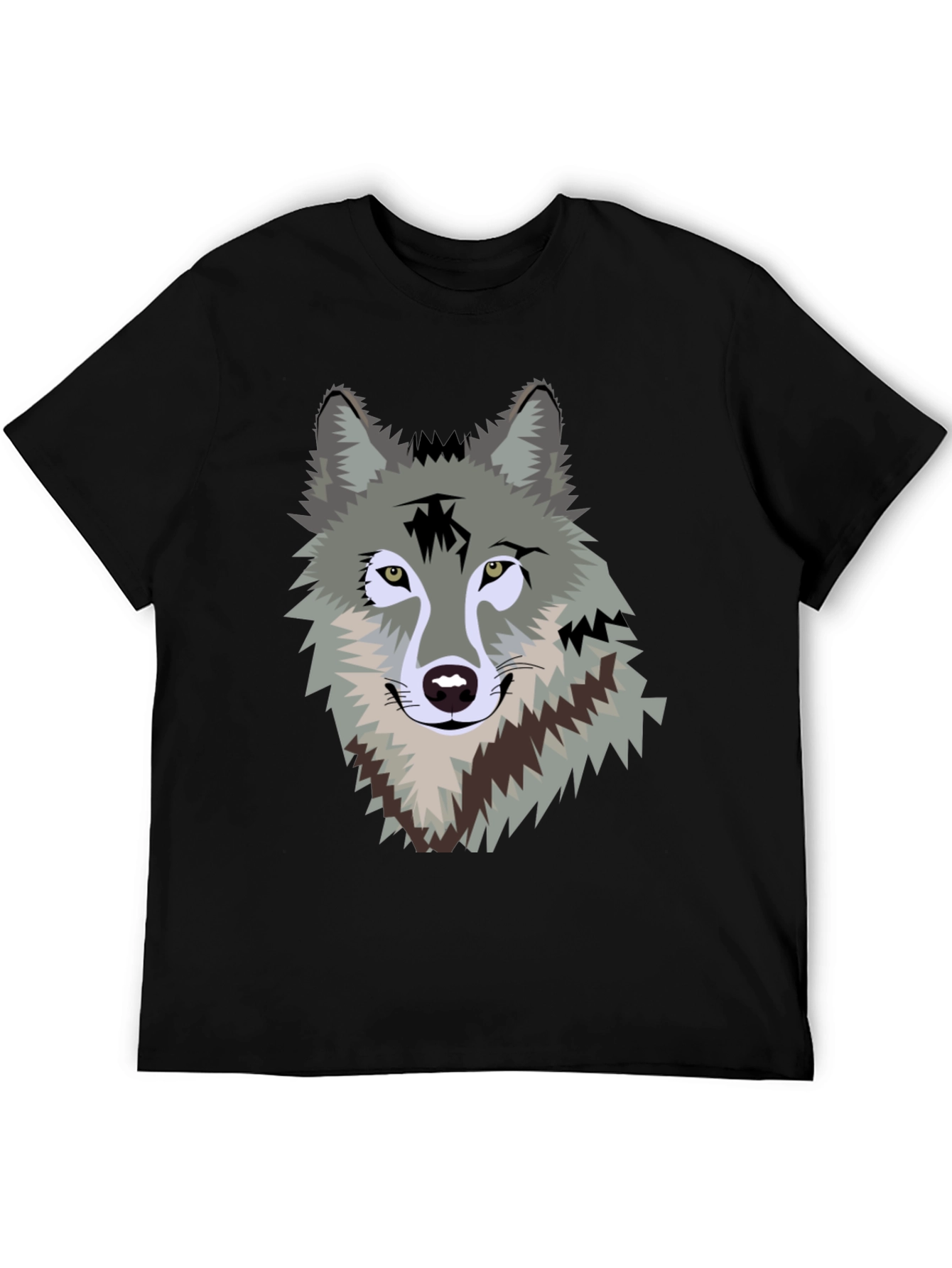 Wolf Graphic Print Mens T-Shirt