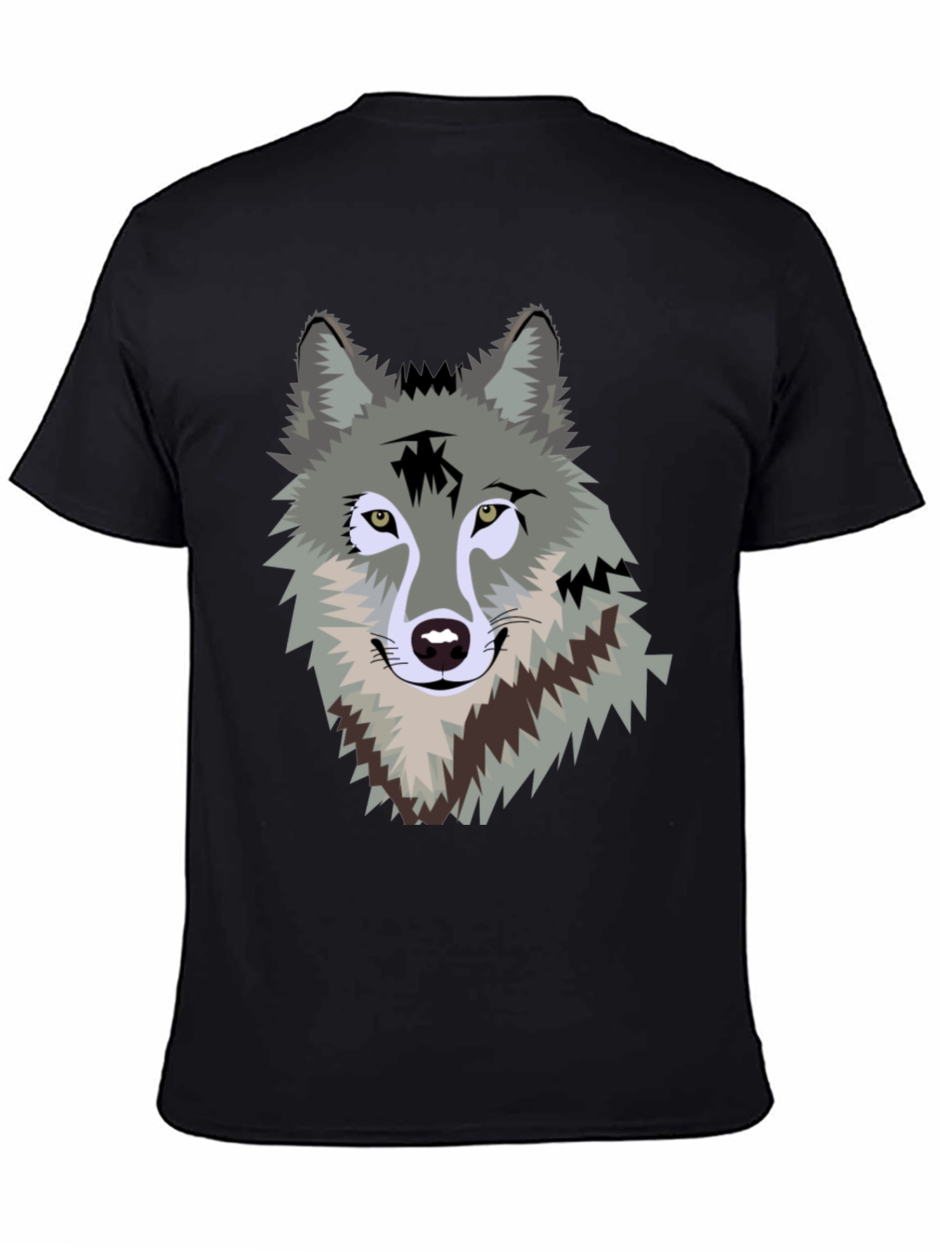 Wolf Graphic Print Mens T-Shirt