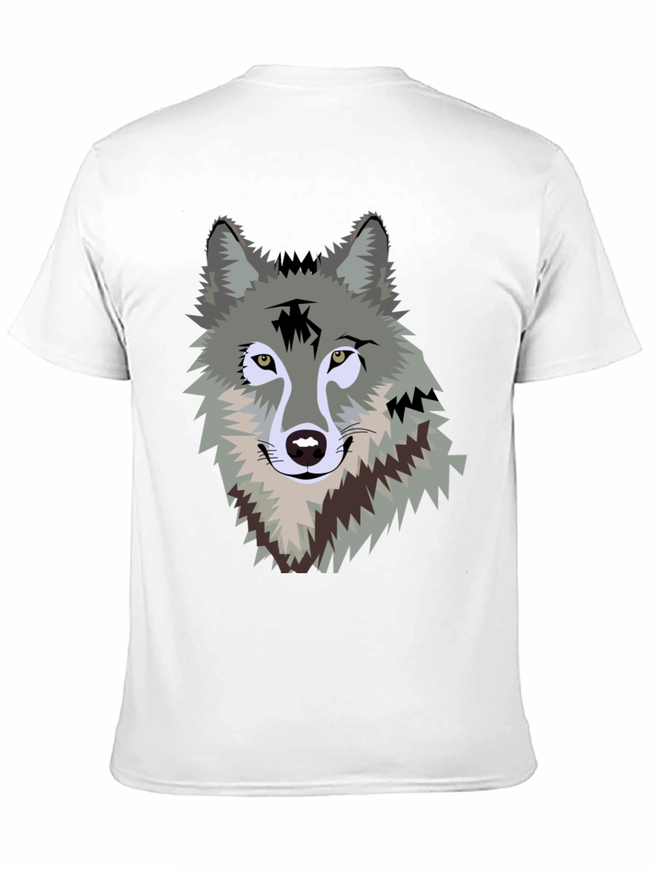 Wolf Graphic Print Mens T-Shirt