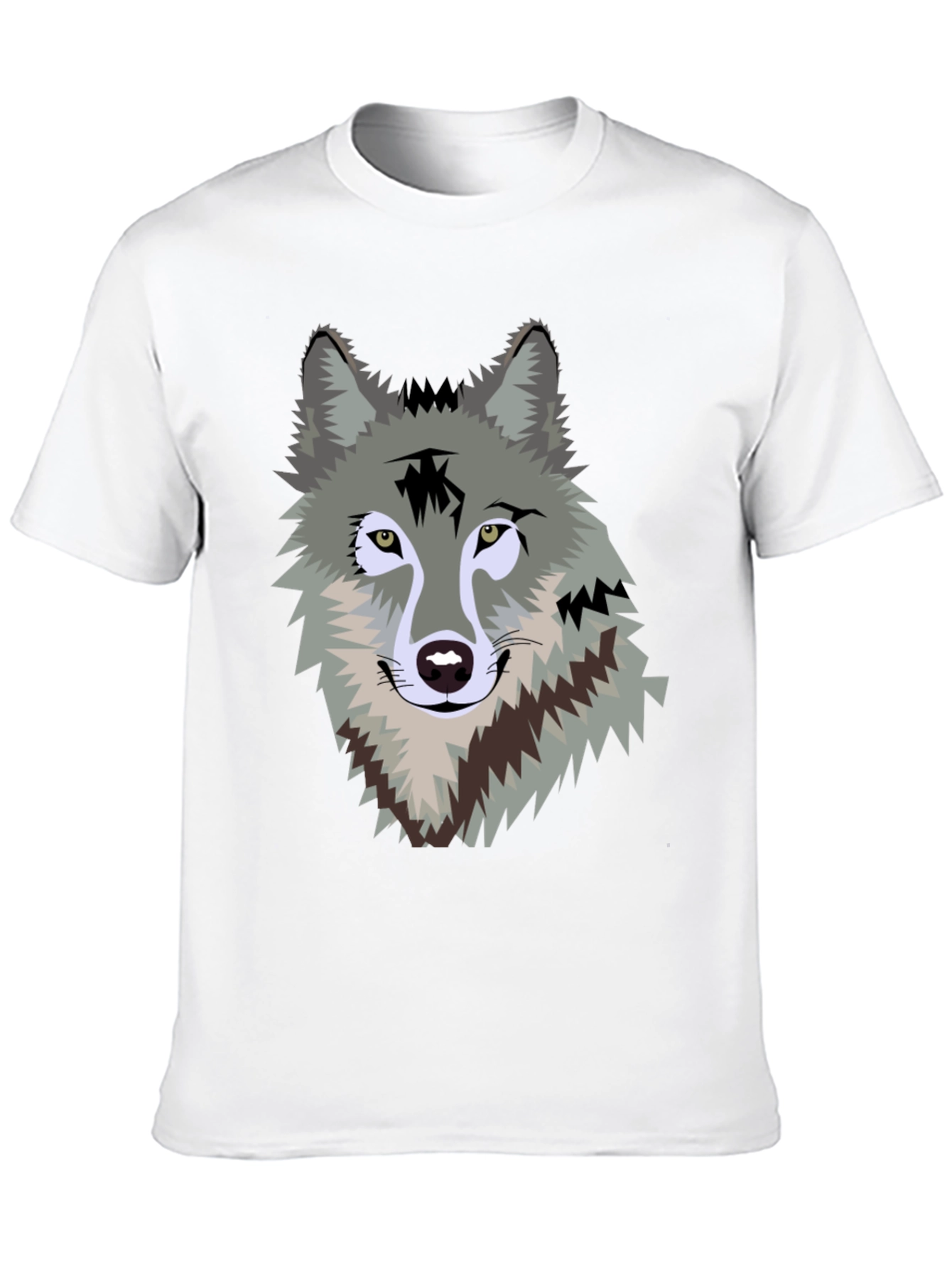 Wolf Graphic Print Mens T-Shirt