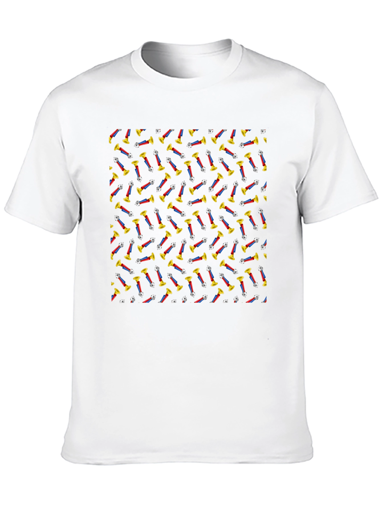 Retro PEZ Dispenser Pattern Black T-Shirt